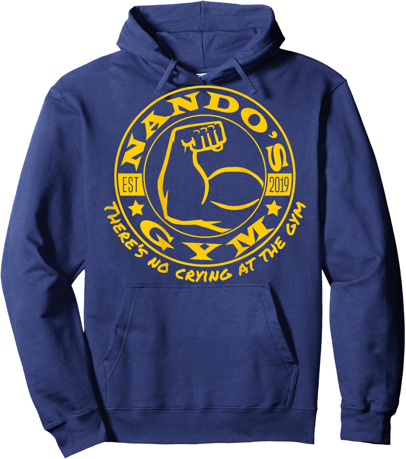 Nando's Gym - Back Only - Ng003 Hoodie - Hoodie | Navy