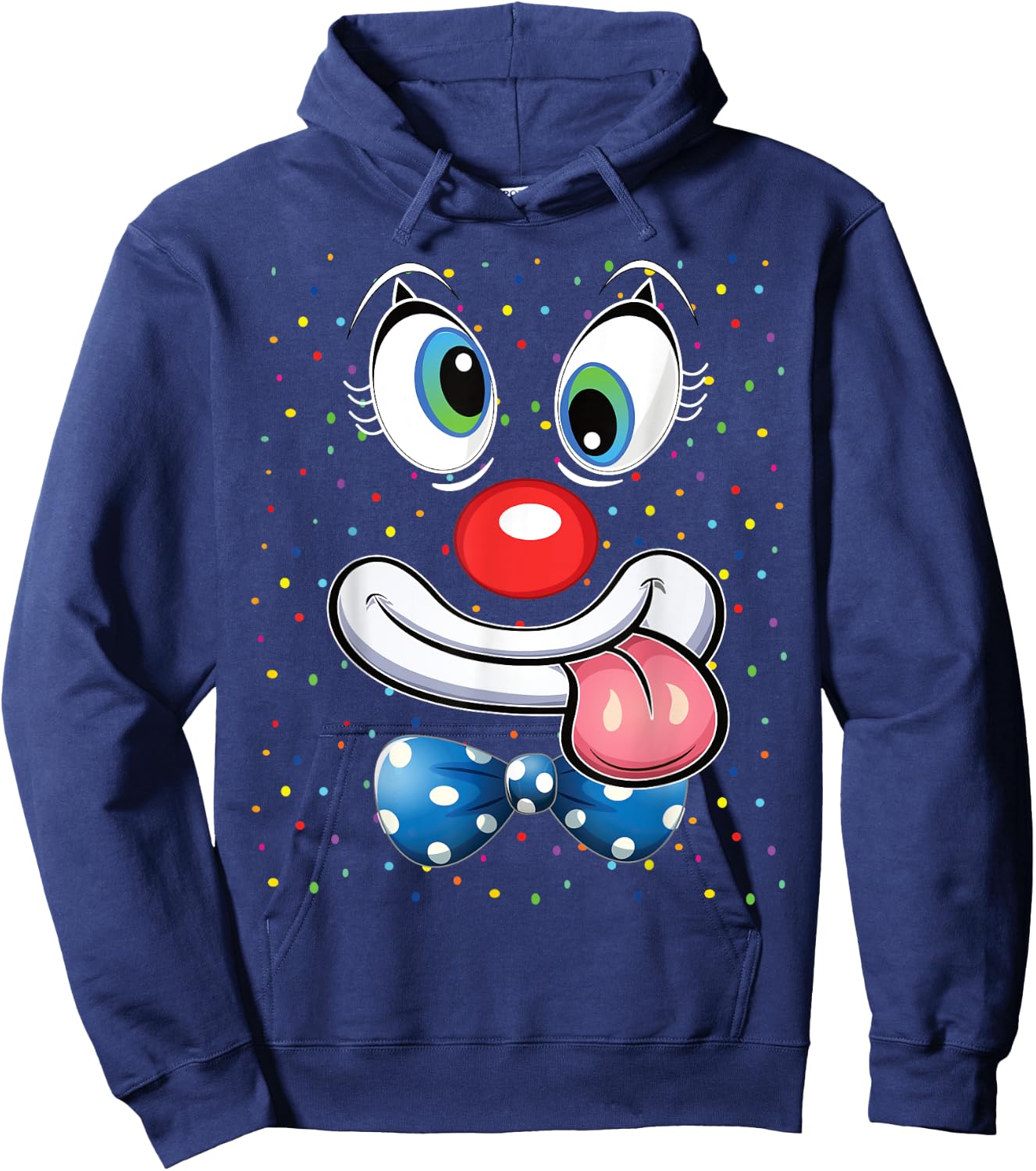 Carnival Clown Face Circus Costume Kids Men Women Carnivals Hoodie - Hoodie | Navy