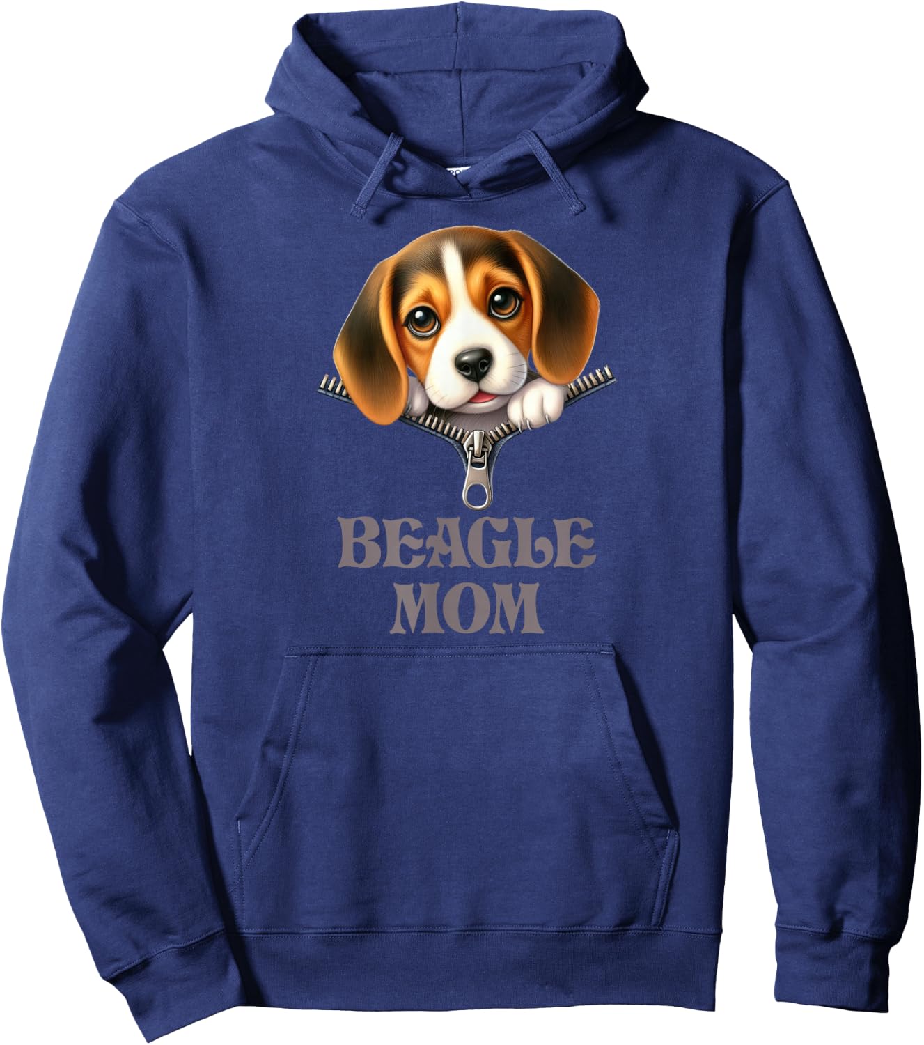 Beagle Mom Hoodie - Hoodie | Navy