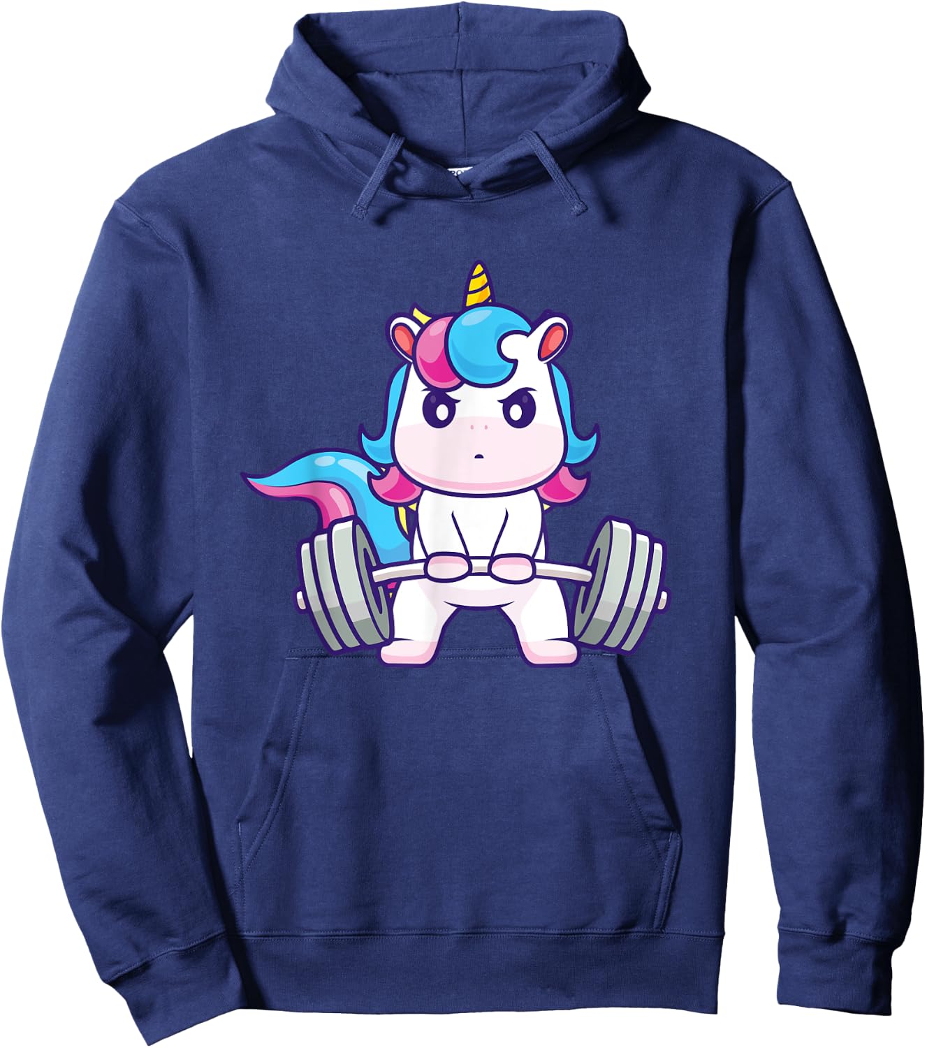 Funny Gym Shirts Deadlifting Unicorn - Workout Gym Weightlifting Bodybuilding , Small, Black Hoodie - Hoodie | Navy