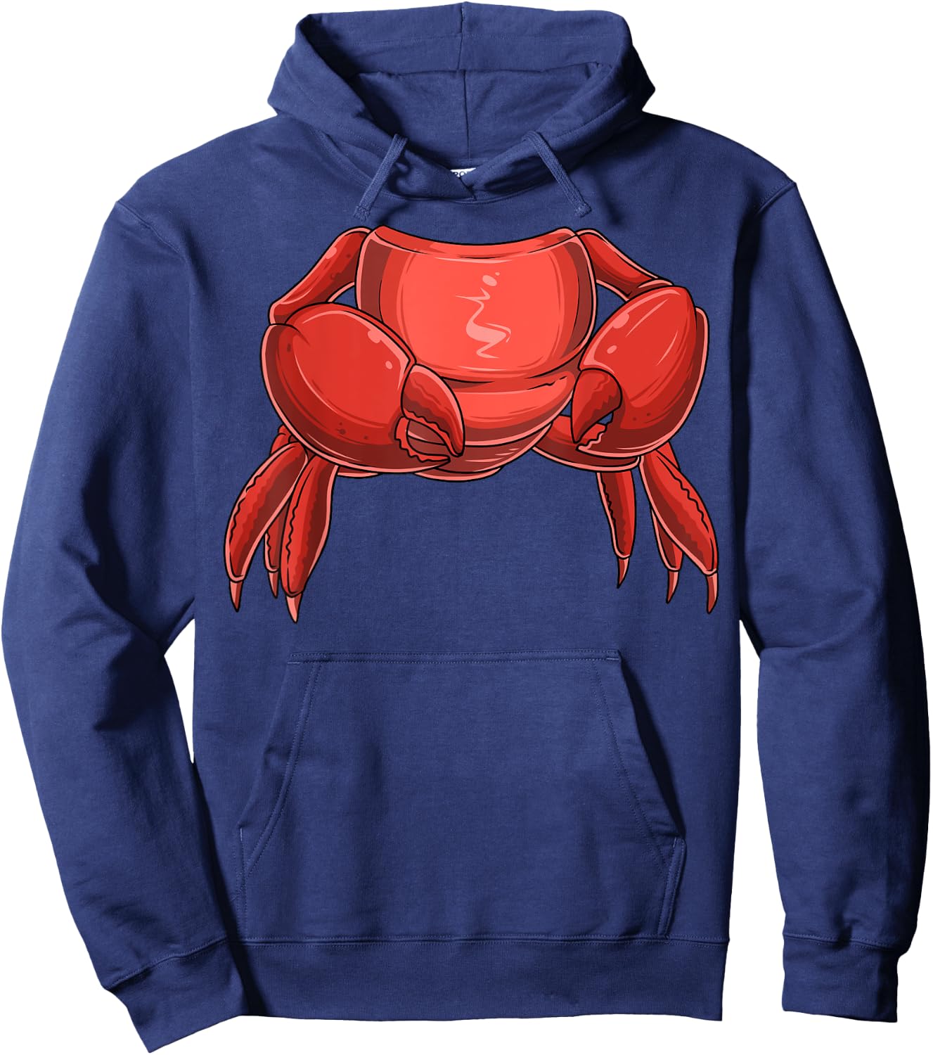 Easy Crab Costume Crab Body Headless Crab Costume Hoodie - Hoodie | Navy