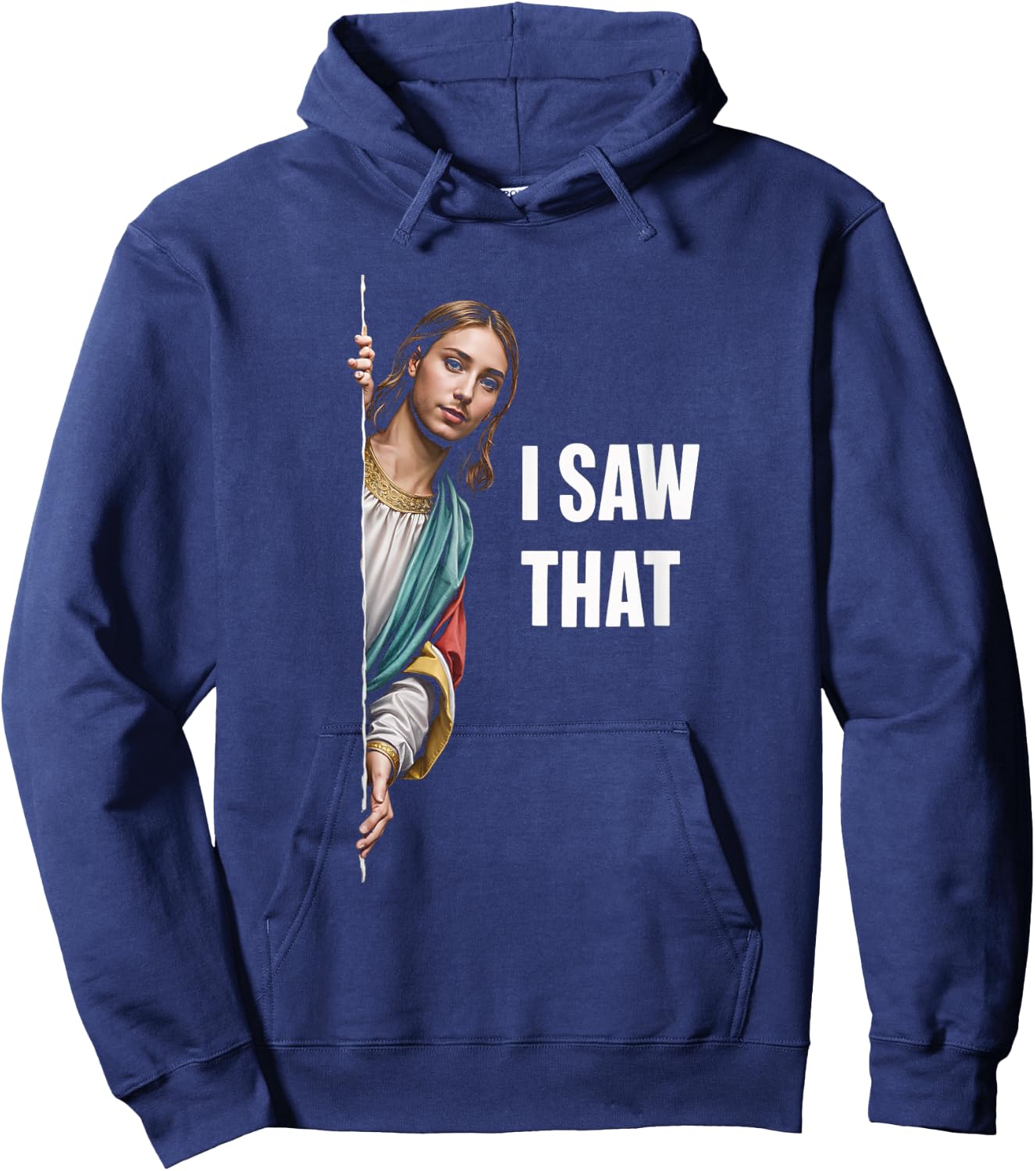 I Saw That Meme Christian Funny Humor Quote Hoodie - Hoodie | Navy