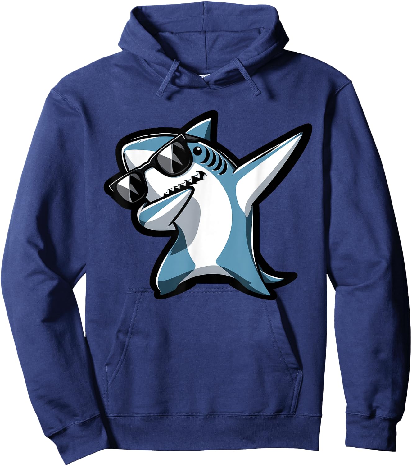 Cool Dabbing Shark Sunglasses Sea Animal Birthday Parties Hoodie - Hoodie | Navy