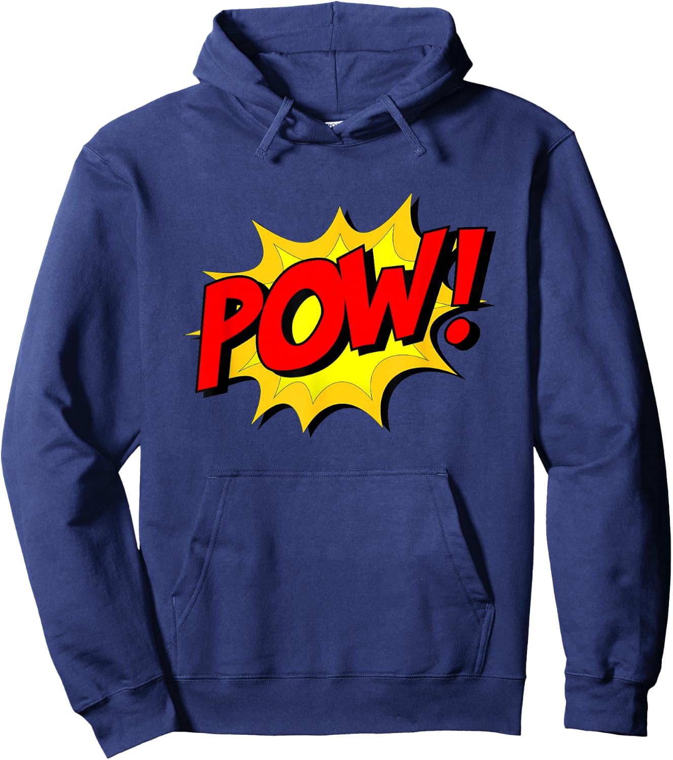POW! -Adults, Kids Comic Book Cartoon Funny Pop Art Novelty Sarcastic Hoodie - Hoodie | Navy