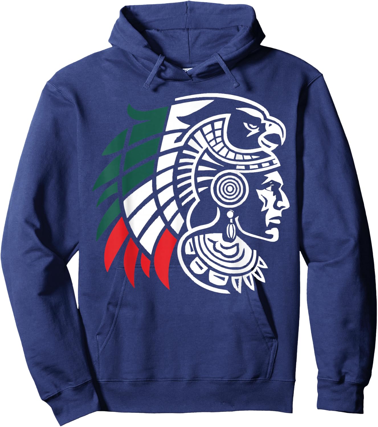 Aztec Warrior Mayan Indigenous Mexican Aztec Jaguar Hoodie - Hoodie | Navy