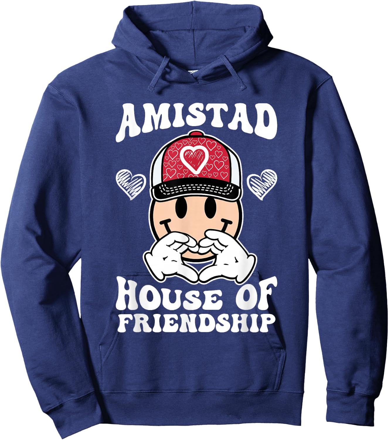 Amistad House Of Friendship Friendly School Spirit Kids Hoodie - Hoodie | Navy