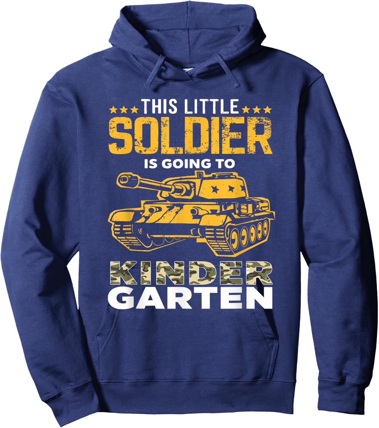 Military Army Camo Tanks Kindergarten Back To School Boys Hoodie - Hoodie | Navy