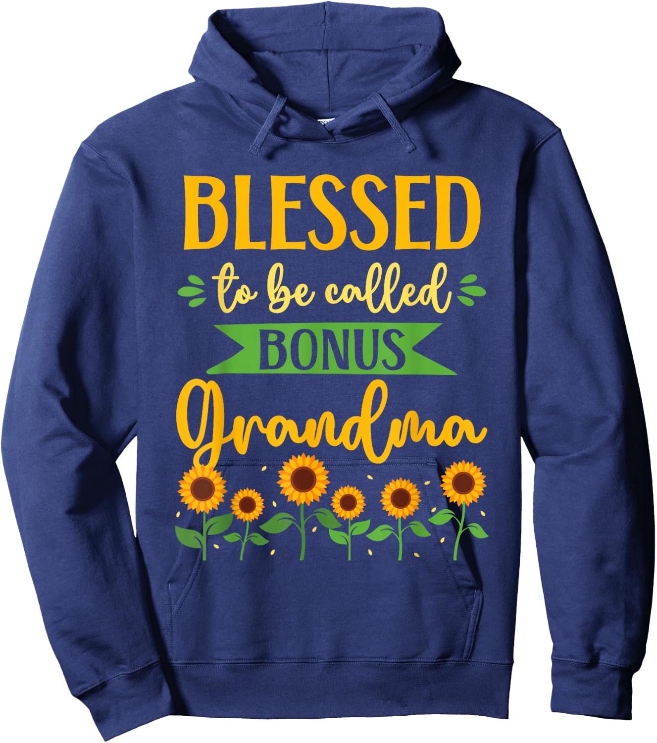 Bonus Grandma Step Grandma Hoodie - Hoodie | Navy