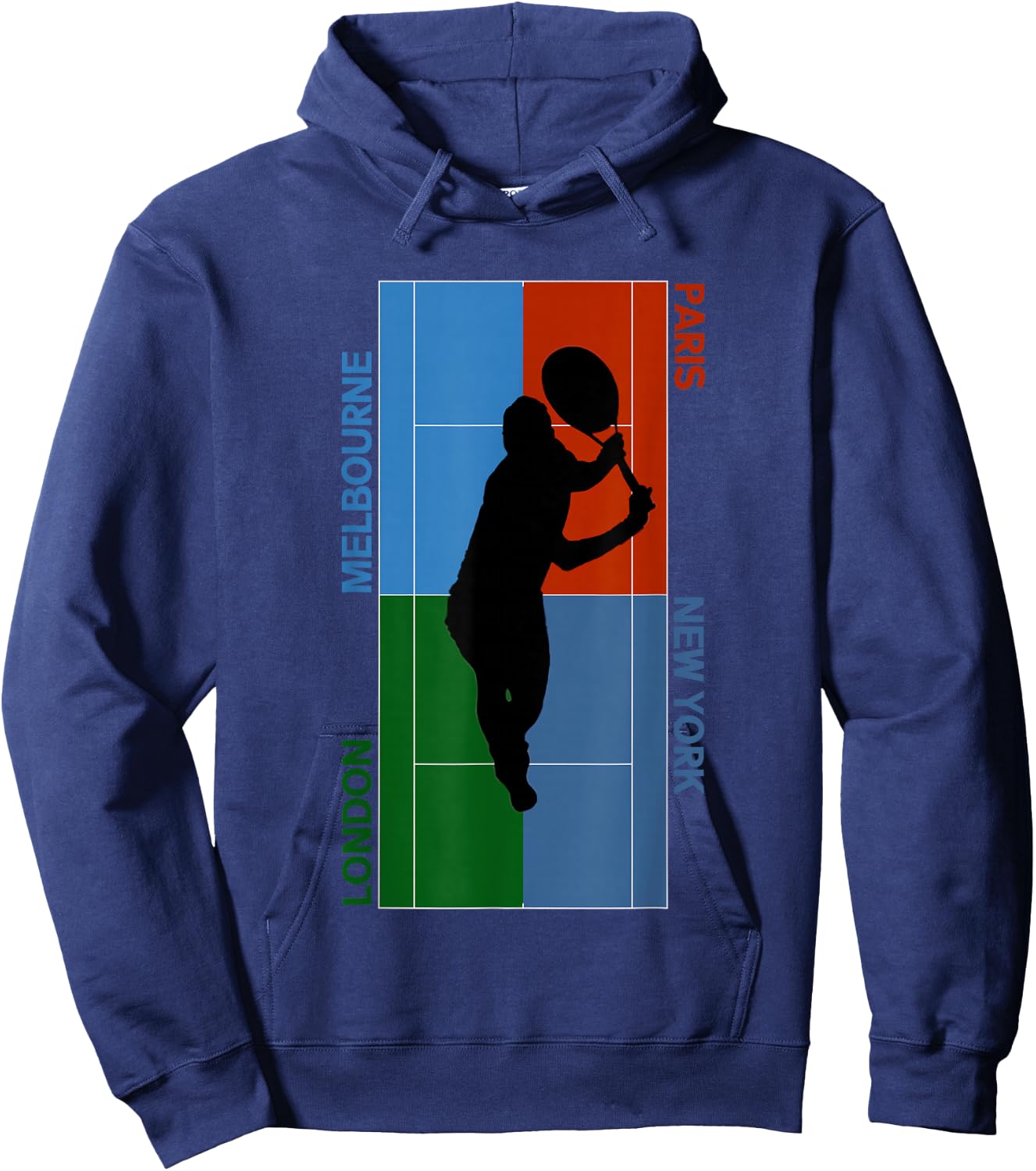 Tennis Grand Slam Courts Hoodie - Hoodie | Navy