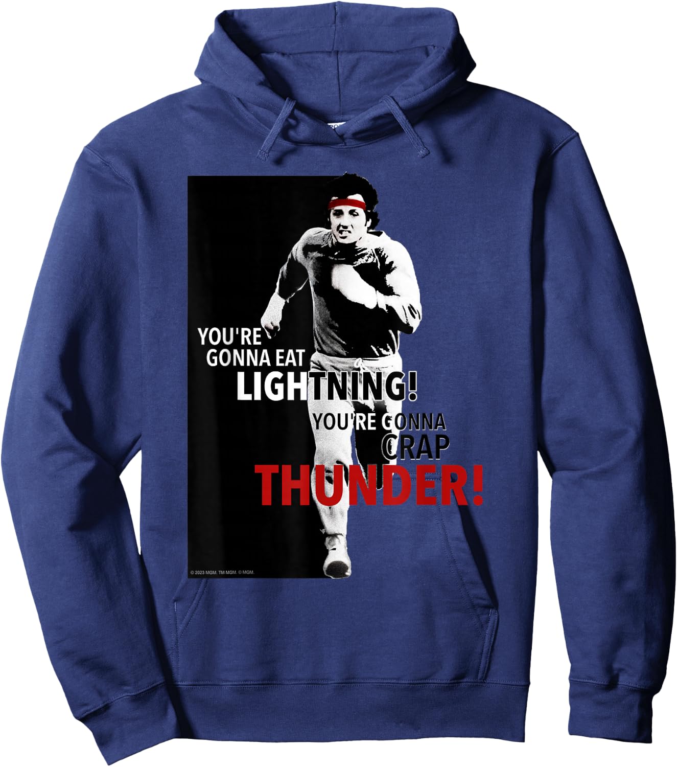 Rocky You're Gonna Eat Lightning Hoodie - Hoodie | Navy