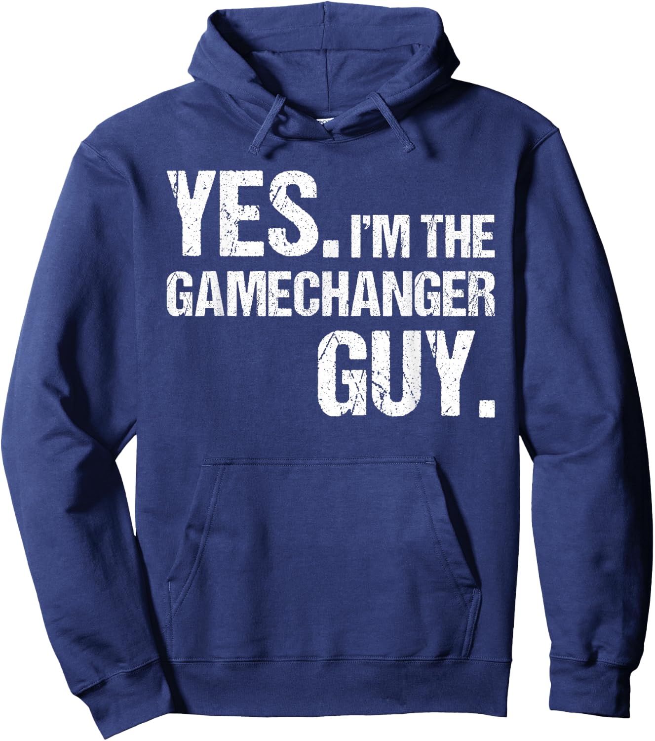 Yes I'm The Gamechanger Guy, Funny Baseball Boys Hoodie - Hoodie | Navy