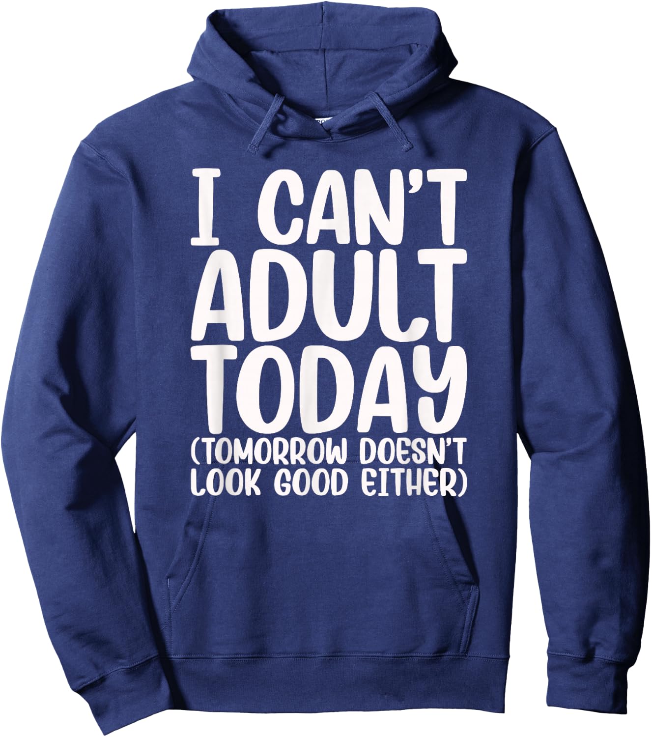 Ich kann heute nicht erwachsen sein - Humour & Stress Hoodie - Hoodie | Navy