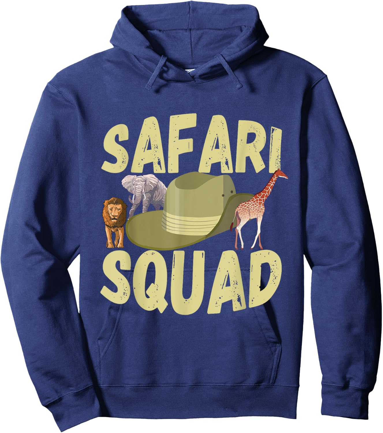 Safari Tour Guide Safari Squad Wildlife Safari Animals Zoo Hoodie - Hoodie | Navy