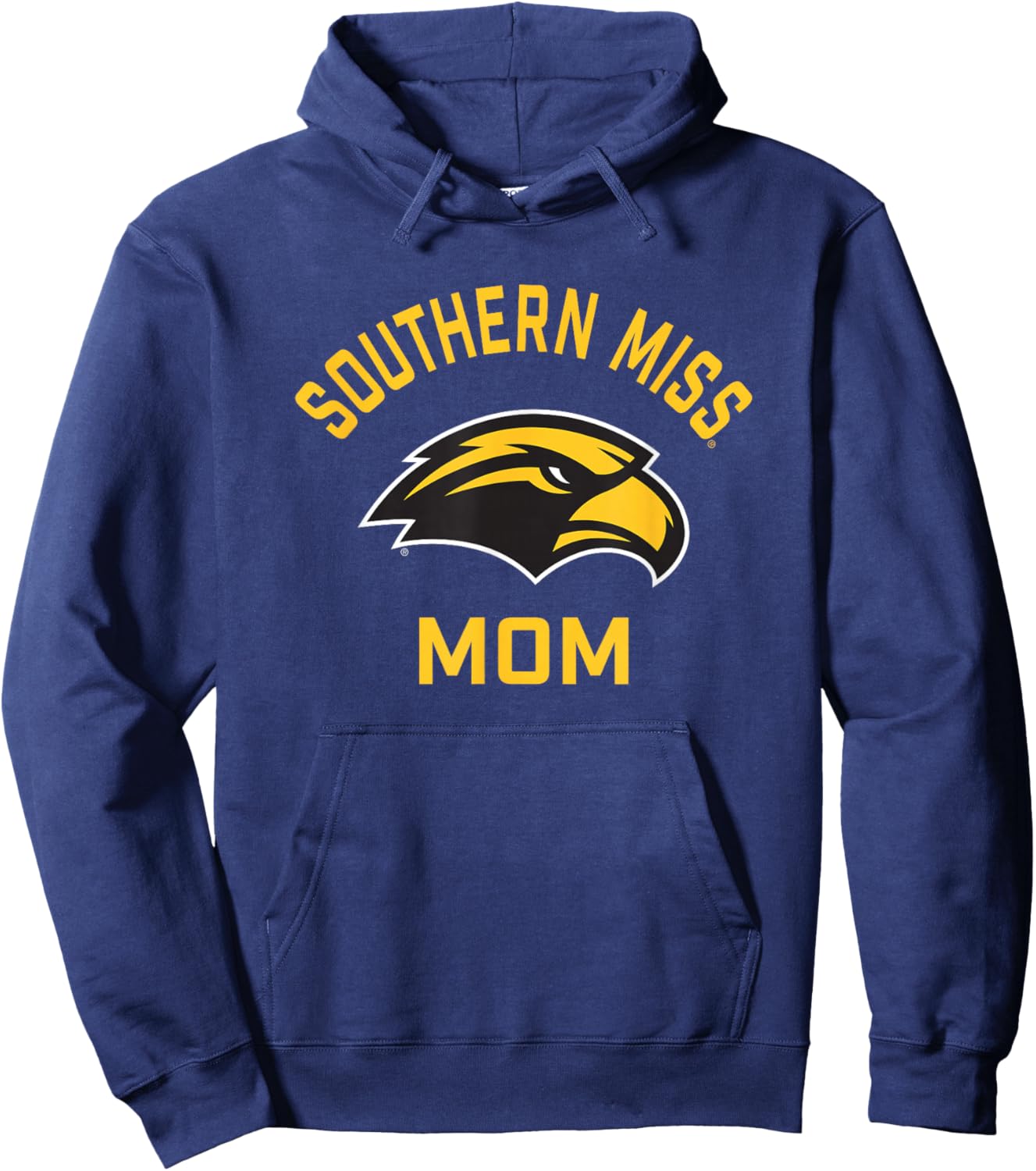 University of Southern Mississippi Golden Eagles Arched Mom Hoodie - Hoodie | Navy