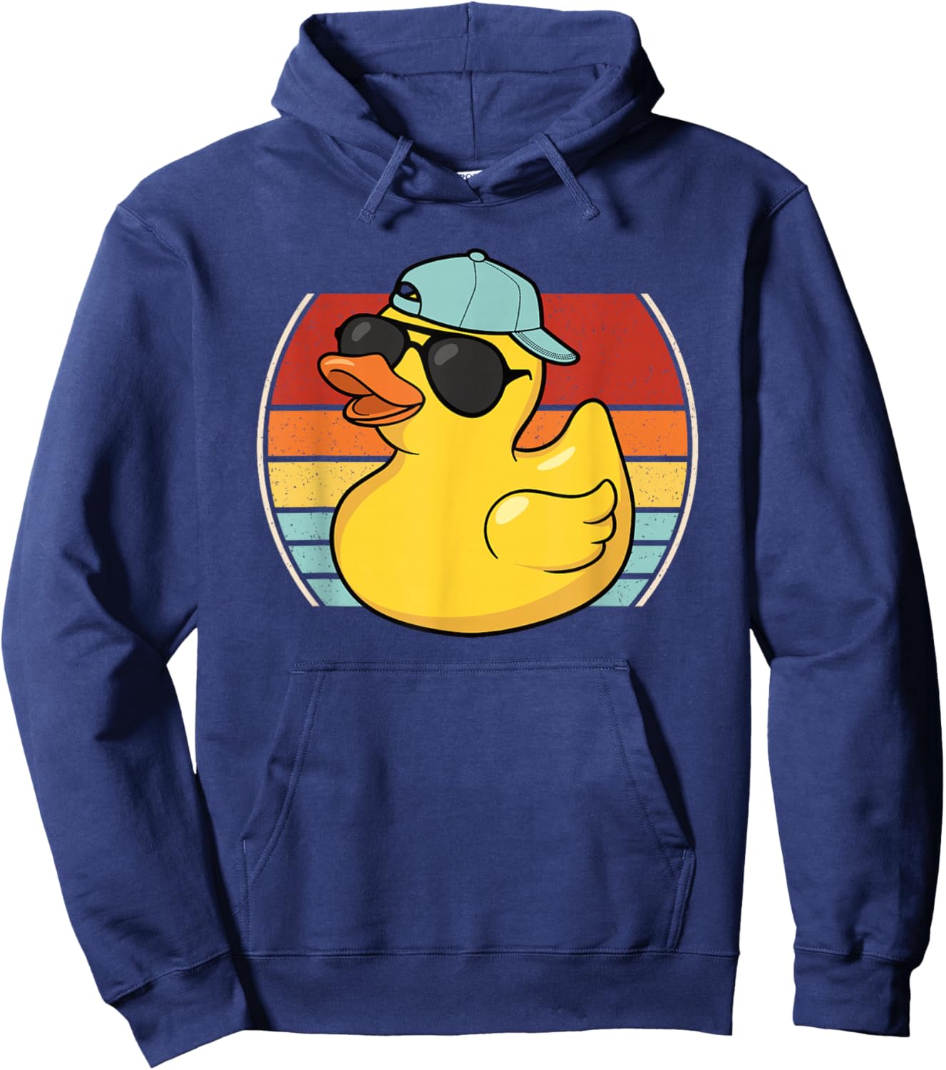 Cool Rubber Duck Retro Ruber Duck Lover Men Women Kids Hoodie - Hoodie | Navy