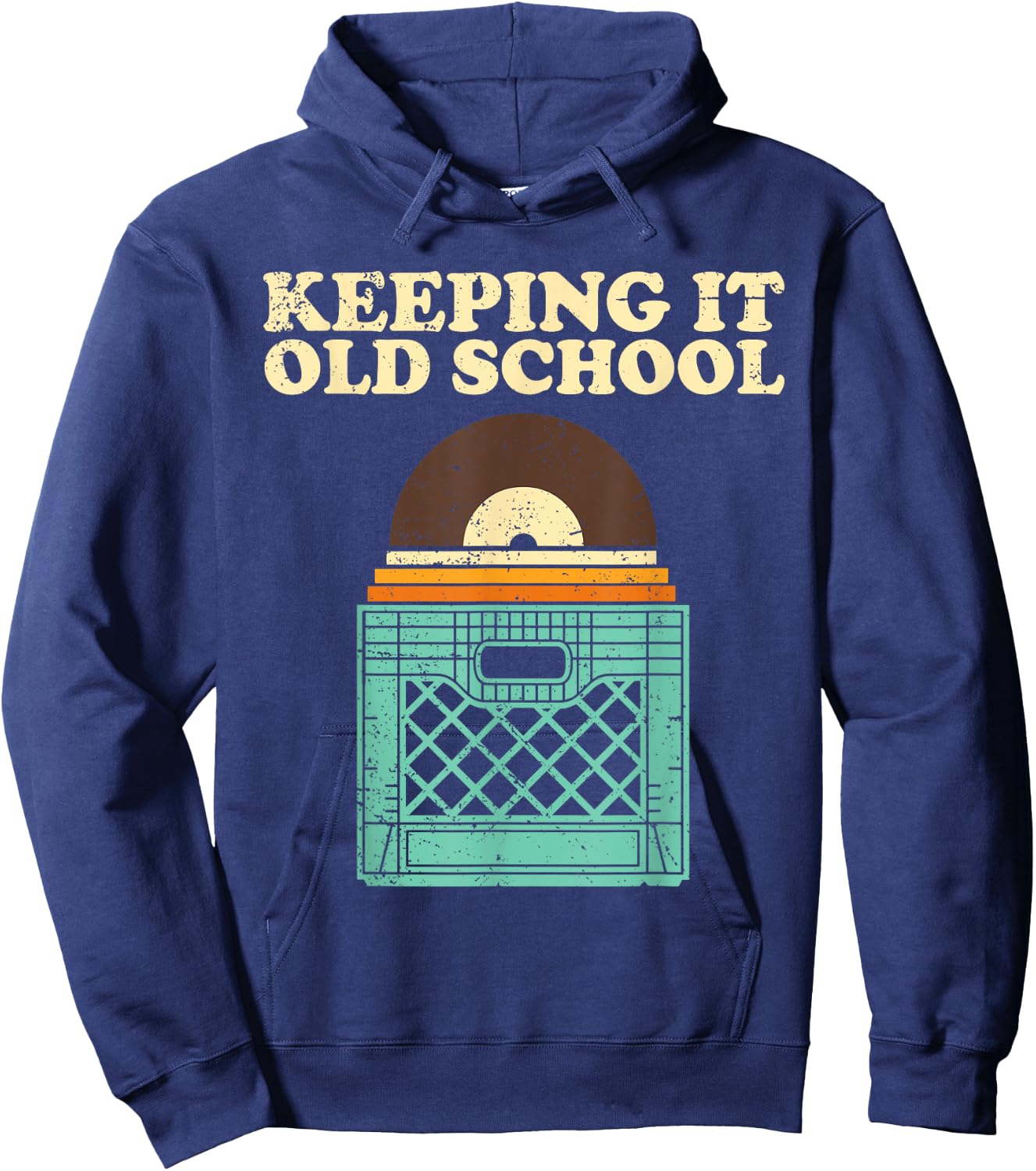 Funny Vinyl Record Art Vinyl Records Lover Album Men Women Hoodie - Hoodie | Navy