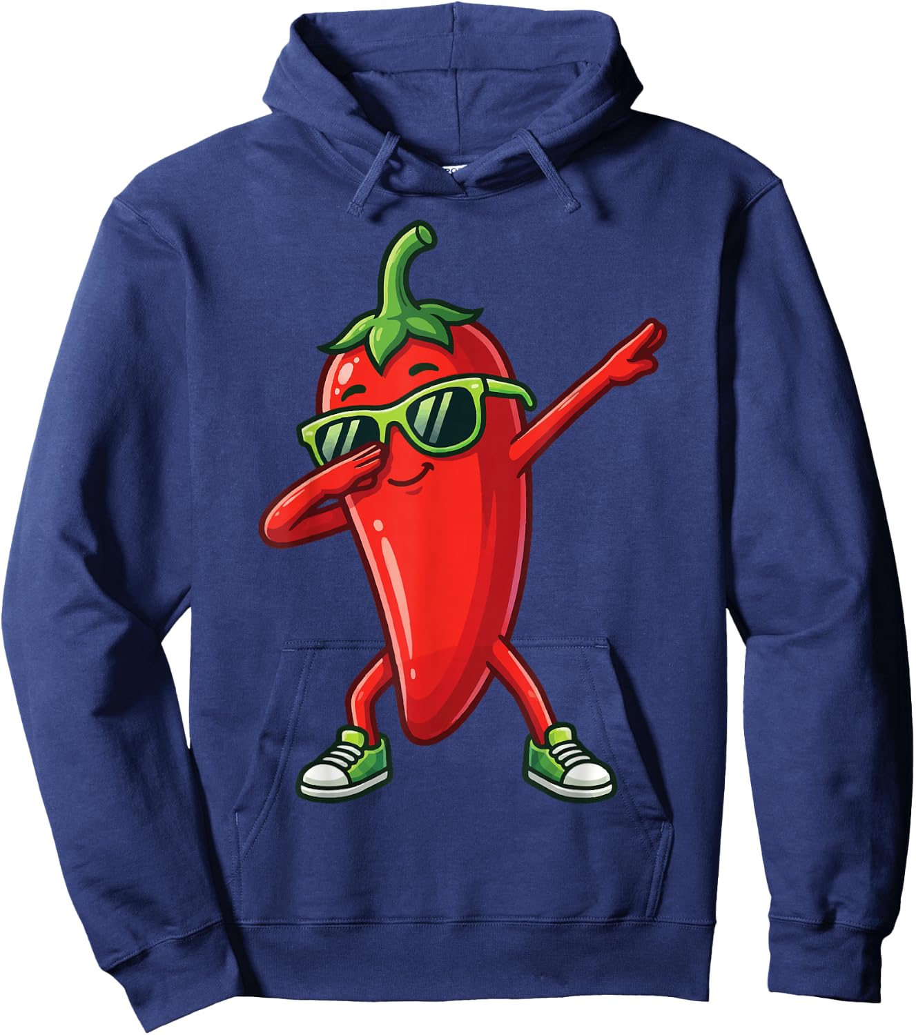 Chili Dabbing Pepper Hoodie - Hoodie | Navy