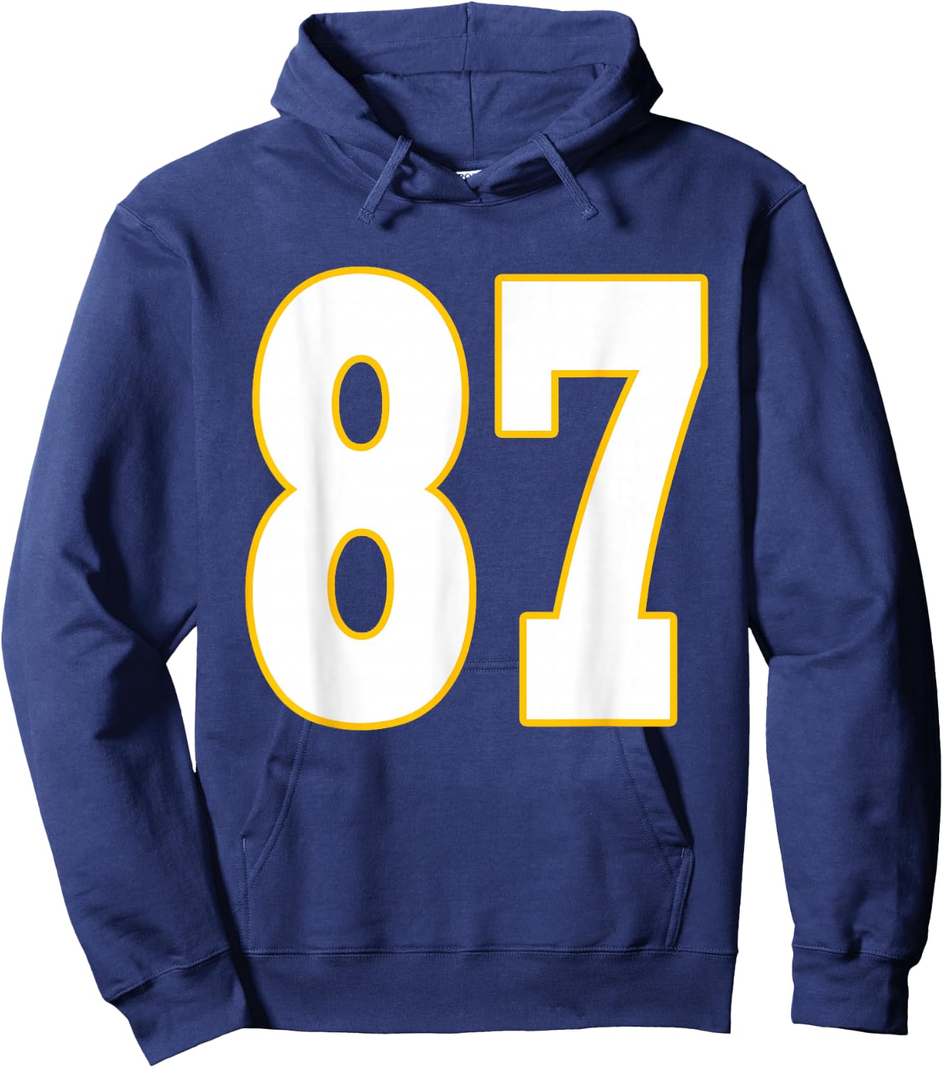 87 Birthday Football American Boys Kids Hoodie - Hoodie | Navy