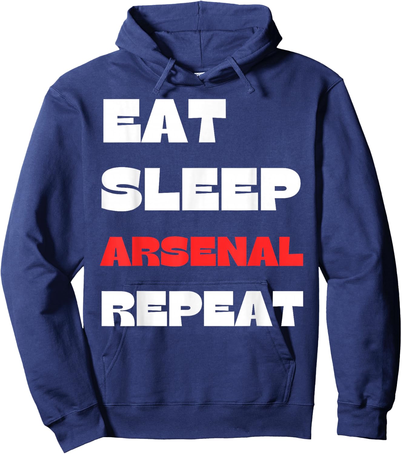 Eat Sleep Arsenal Repeat Hoodie - Hoodie | Navy