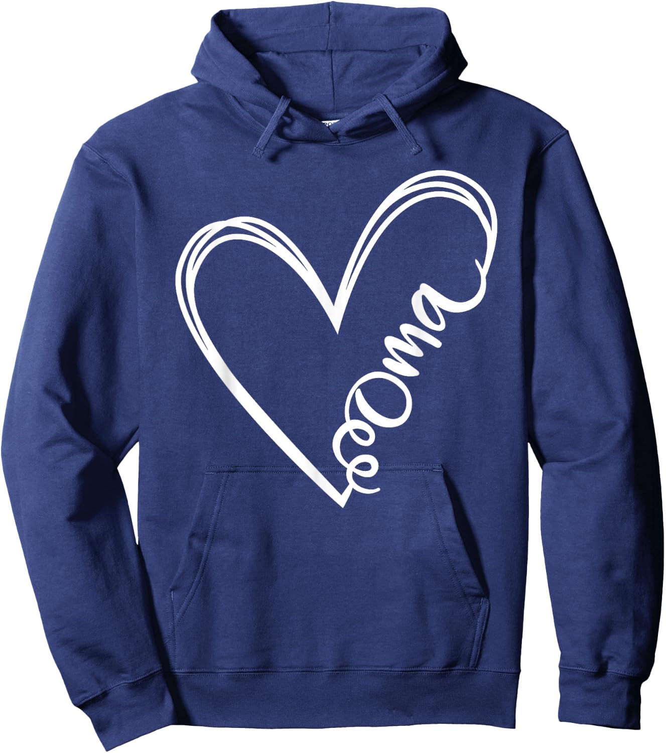 Oma Heart Grandma Women German Christmas Mother's Day Hoodie - Hoodie | Navy