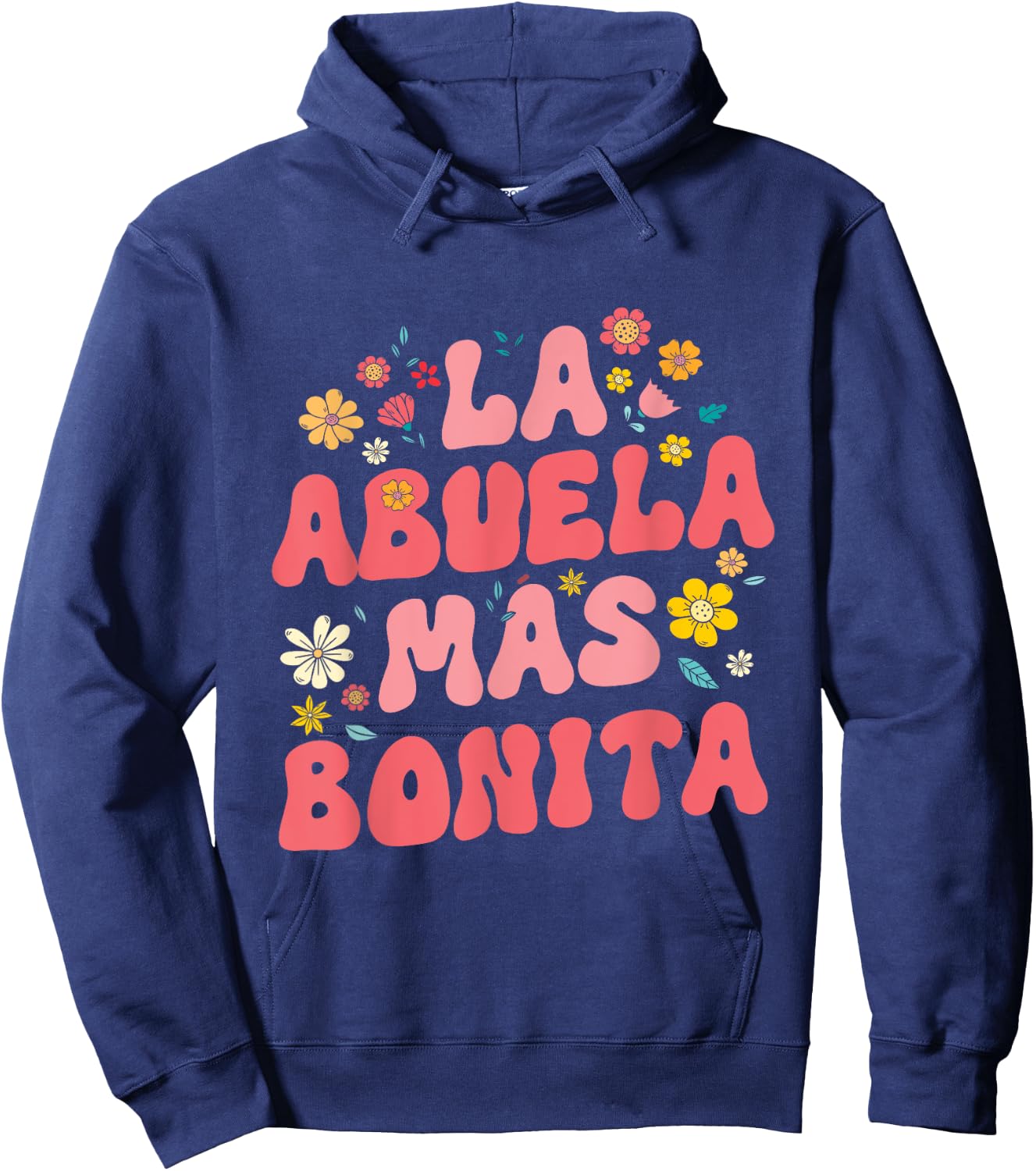 Spanish Grandma La Abuela Más Bonita Hoodie - Hoodie | Navy
