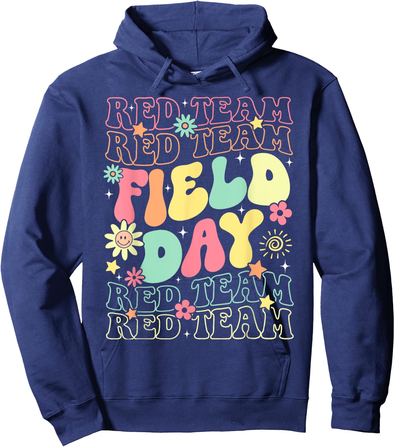 Field Day Red Team Color War Camp Team Game Competition Hoodie - Hoodie | Navy