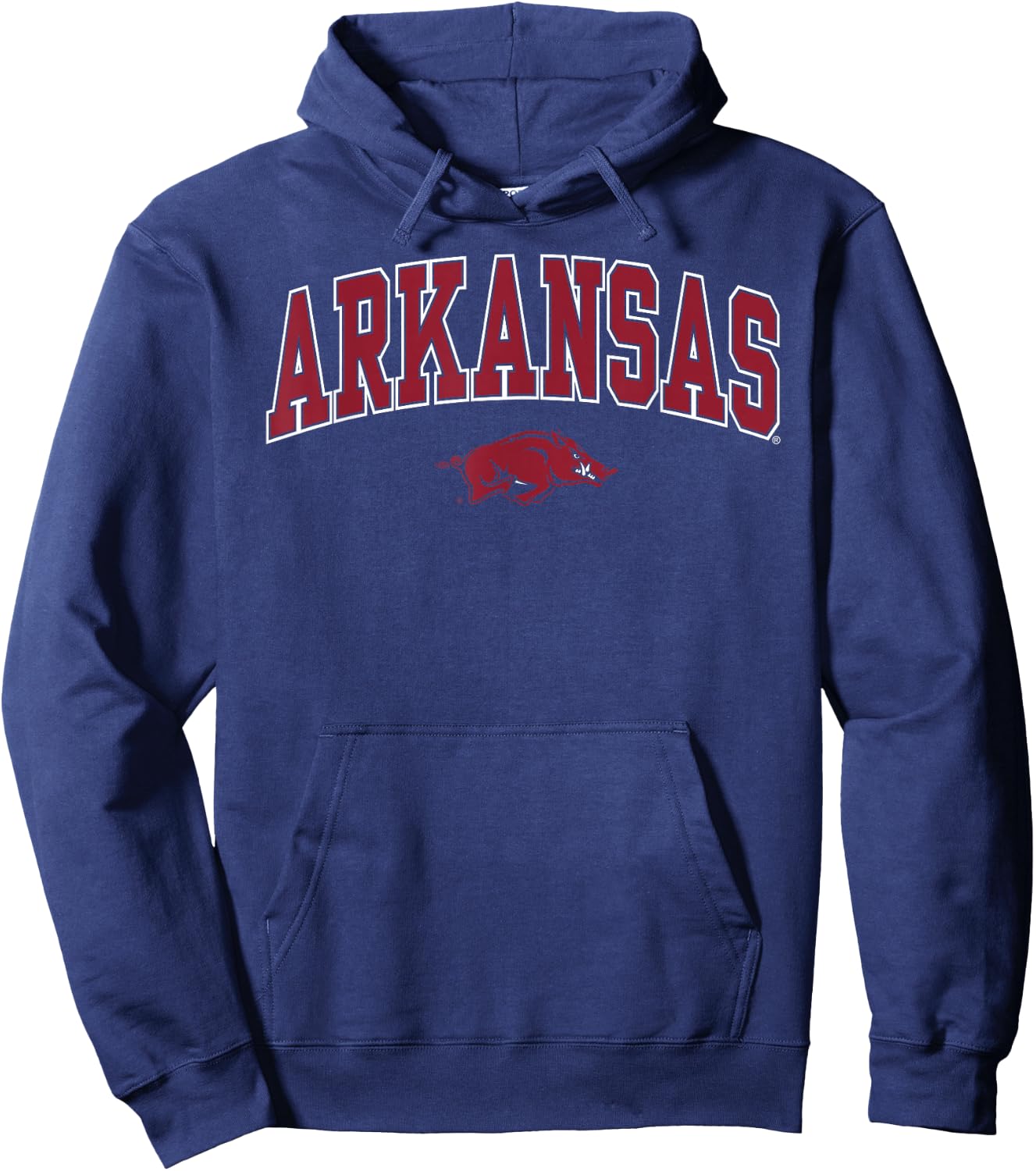 Arkansas Razorbacks Arch Over Black Officially Licensed Hoodie - Hoodie | Navy