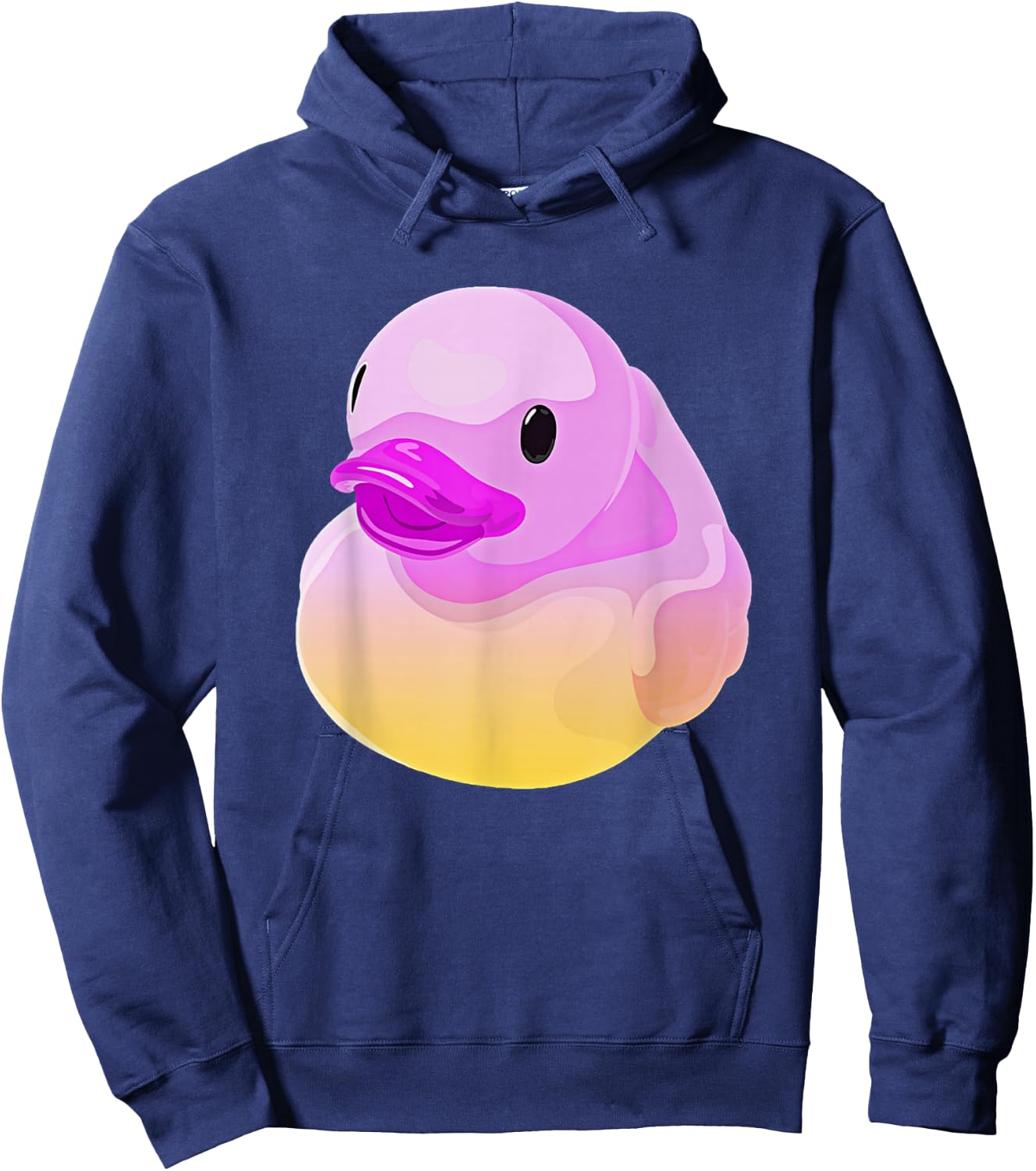 Cute Pink Duckling - Rubber Ducky - Bath Tub Duck Design Hoodie - Hoodie | Navy