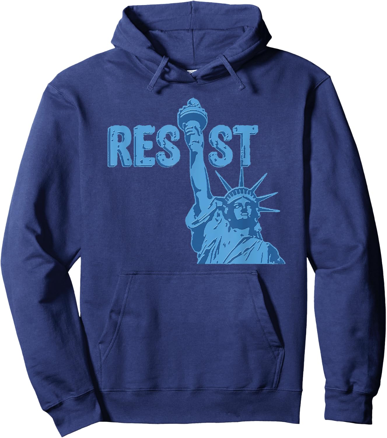 Statue of Liberty Resist Graphic #resist Anti Trump Hoodie - Hoodie | Navy
