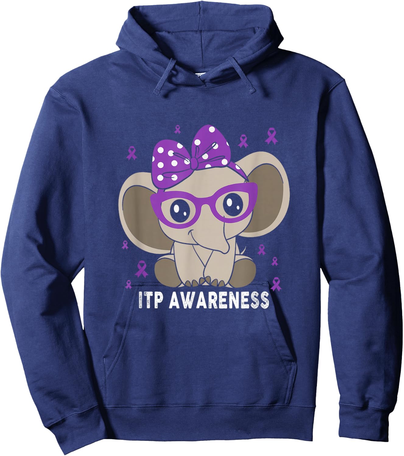 ITP Awareness Butterfly ITP Warrior Hoodie - Hoodie | Navy
