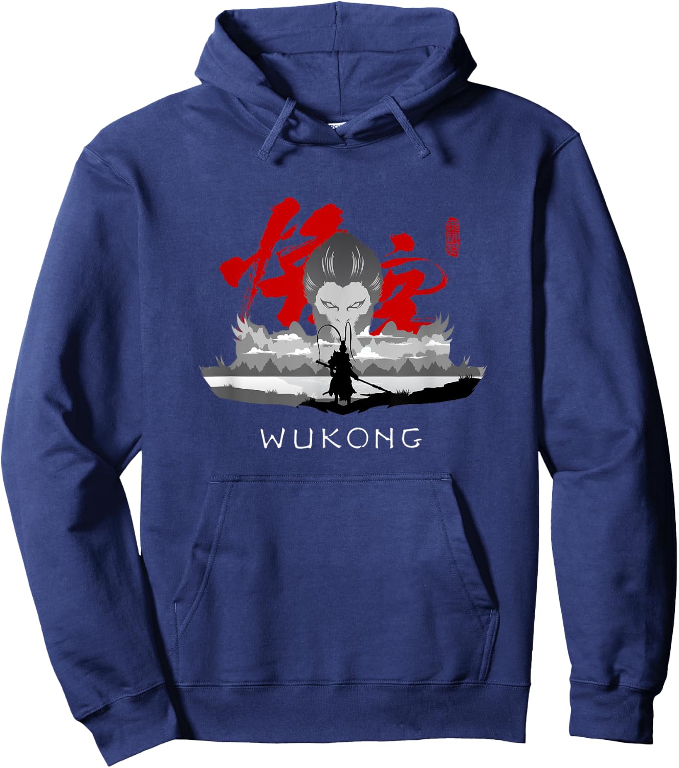 Sun Wukong Monkey King | Cool Art Hoodie - Hoodie | Navy