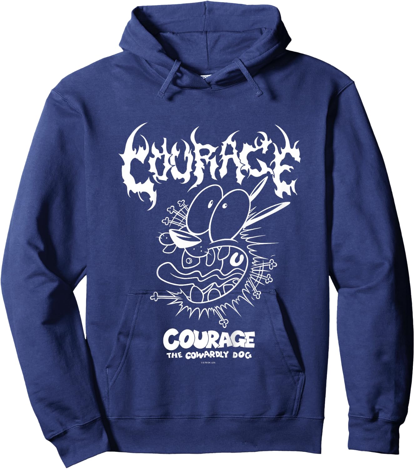 Kids Courage the Cowardly Dog Extreme Metal Hoodie - Hoodie | Navy