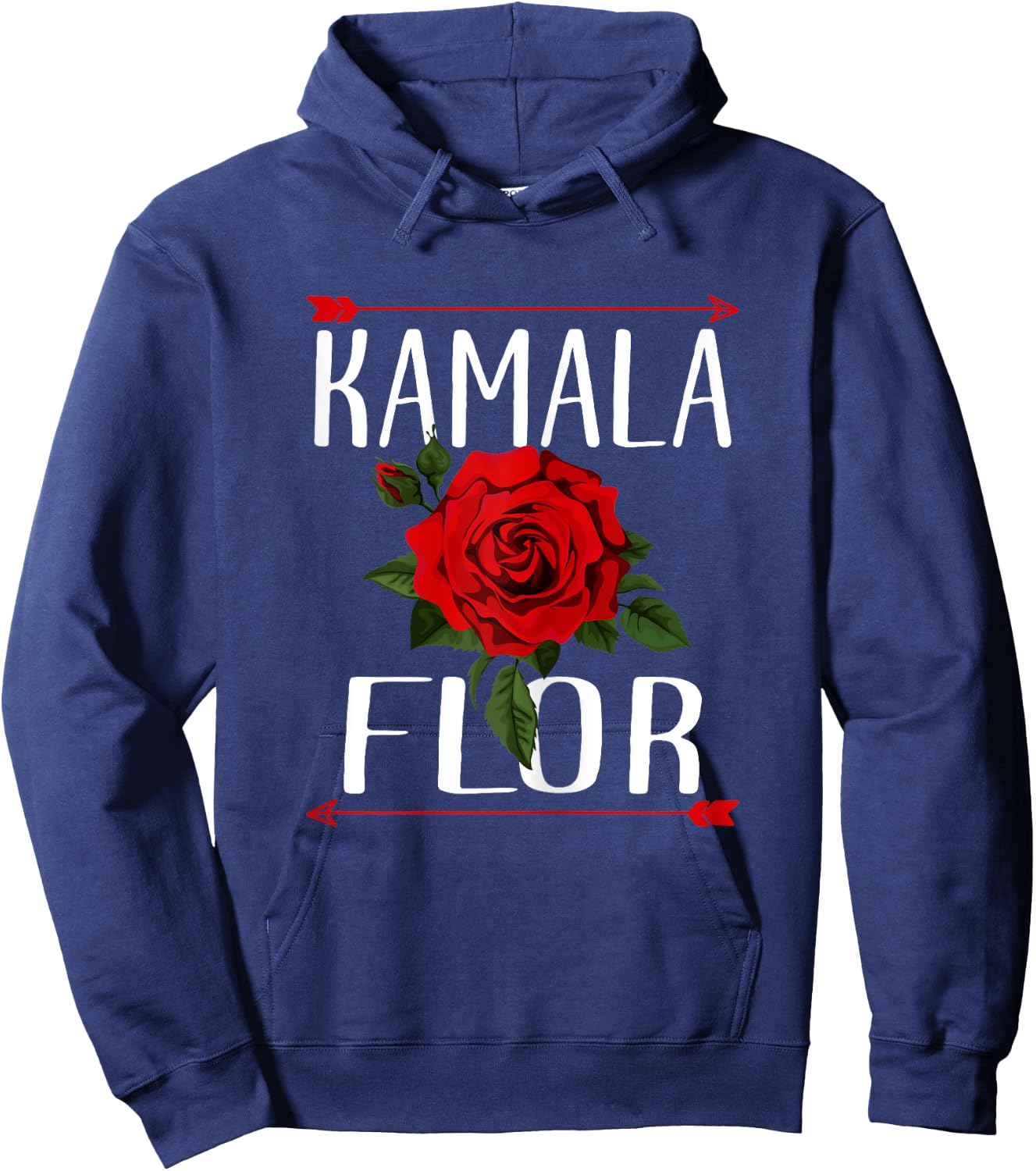 Kamala Flor Roses 2024 I'm With Her Hoodie - Hoodie | Navy