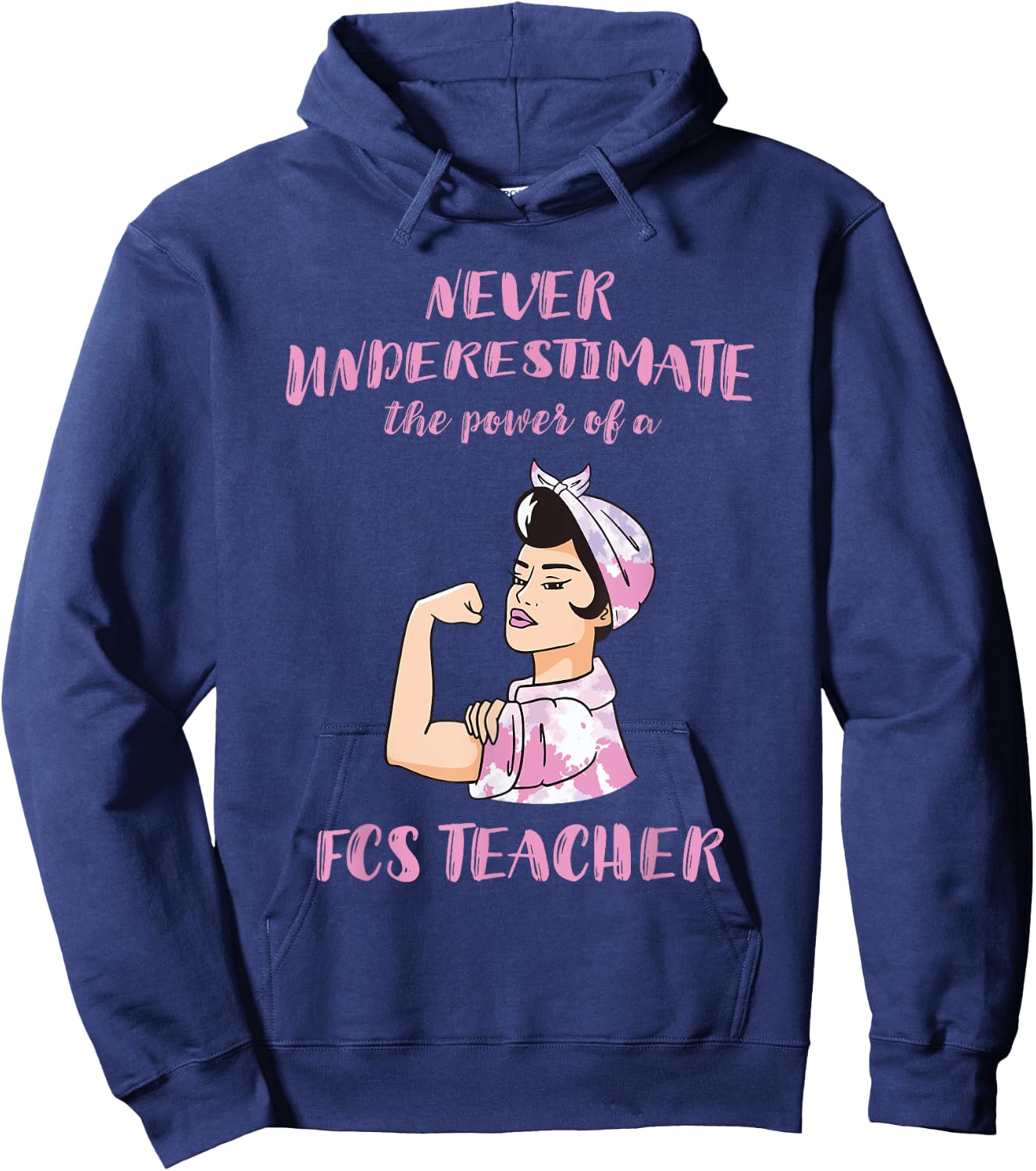 FCS Teacher Power FACS Family And Consumer Sciences Teacher Hoodie - Hoodie | Navy