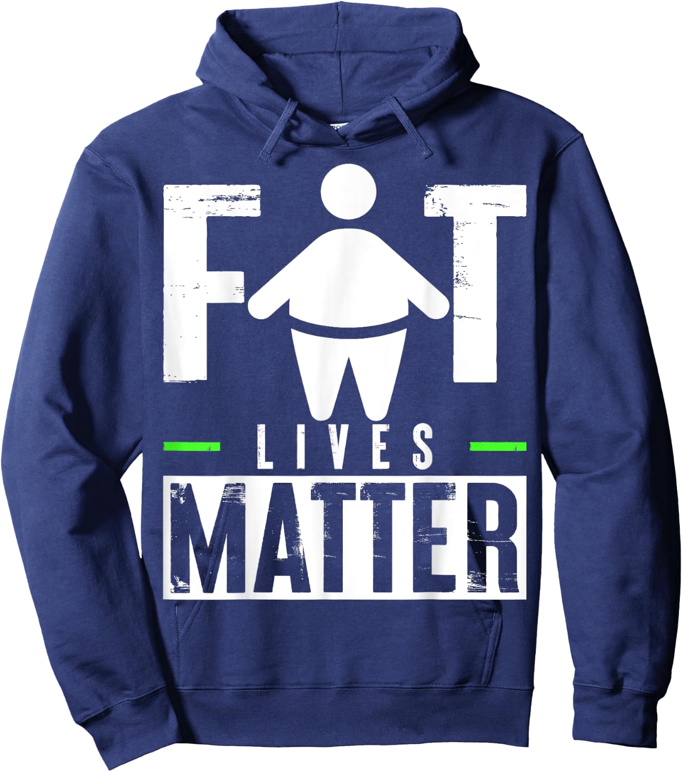 Fat Lives Matter Hoodie - Hoodie | Navy