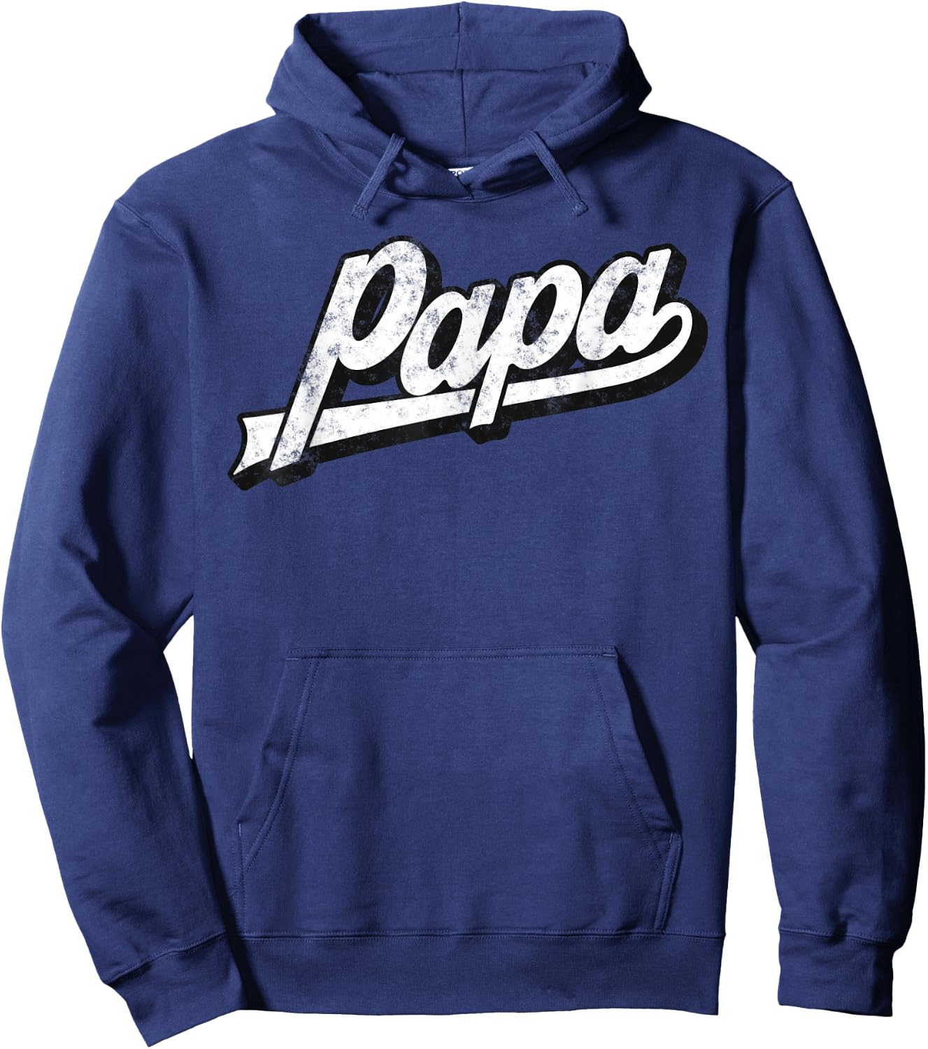 Papa Retro Style Birthday Father’s Day From Wife Daughter Hoodie - Hoodie | Navy
