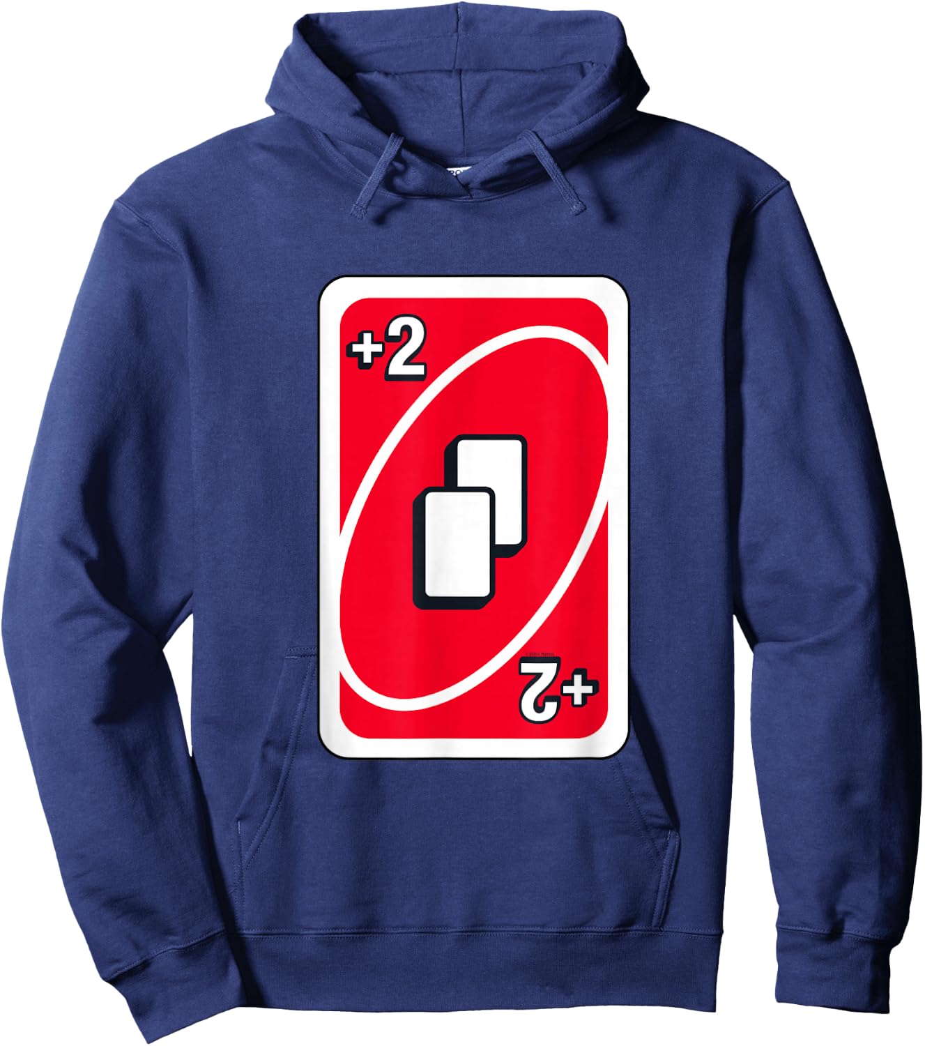 UNO - Red Draw Two Card Hoodie - Hoodie | Navy