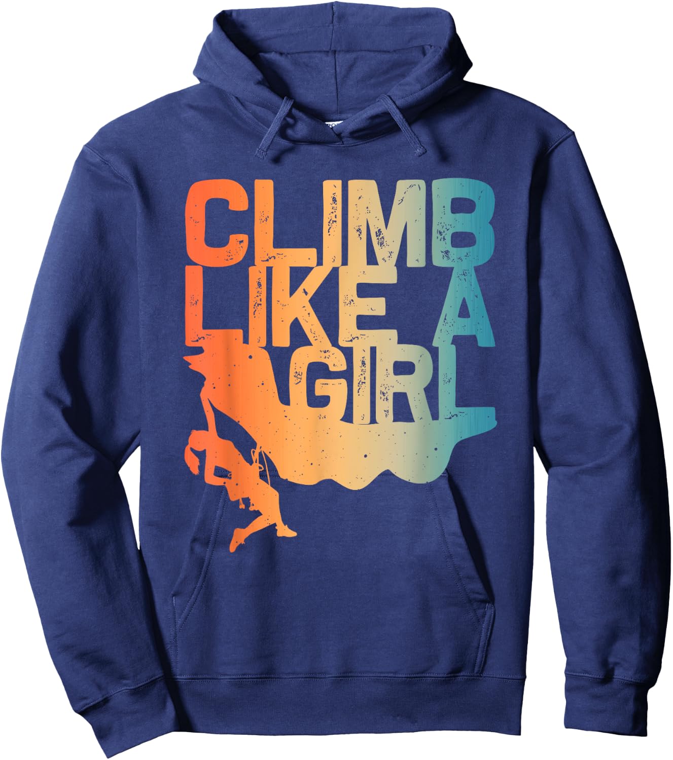 Funny Rock Climbing Design For Girls Women Kids Rock Climber Hoodie - Hoodie | Navy