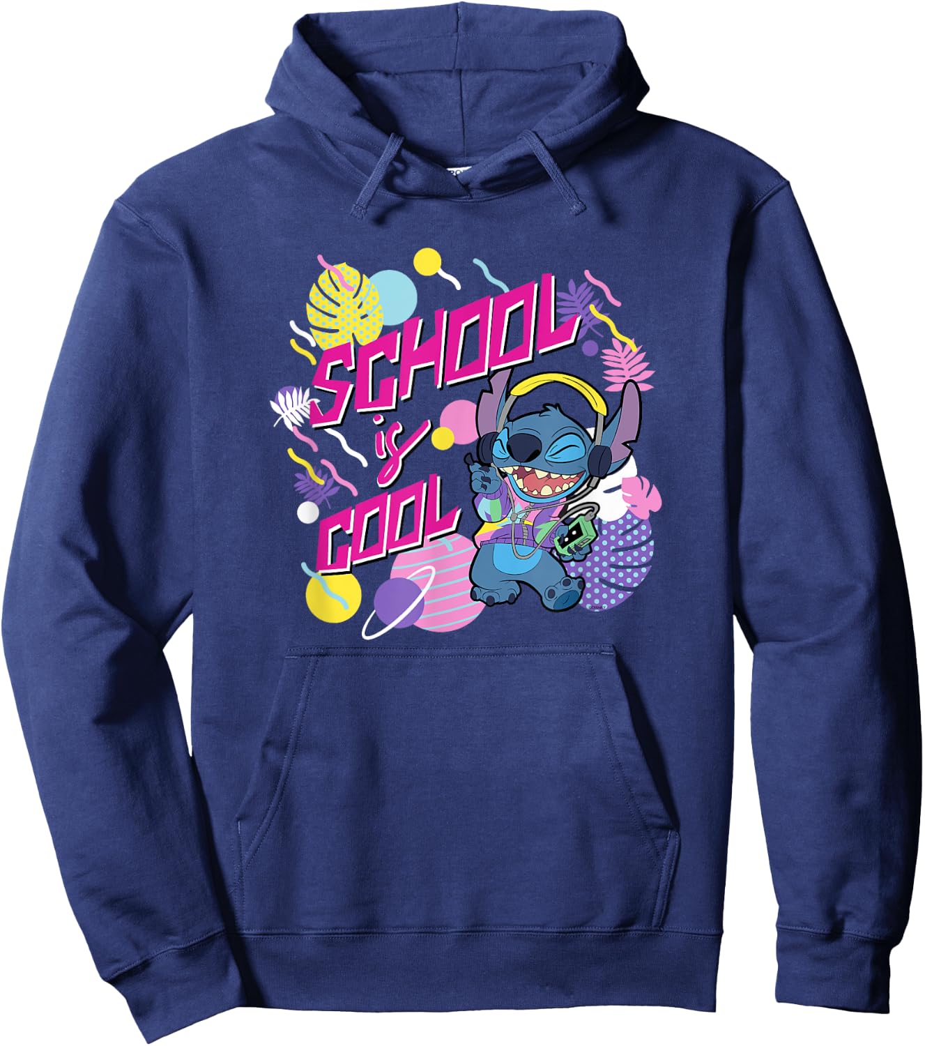 Disney Stitch School is Cool Hoodie - Hoodie | Navy