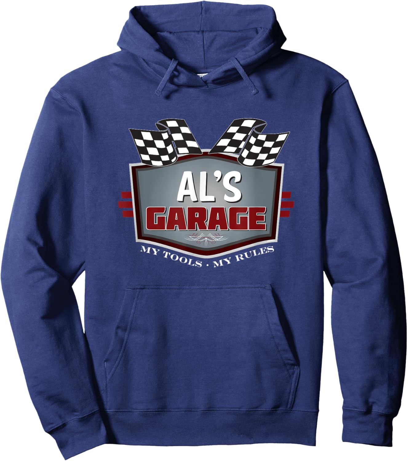 Al's Garage - Funny Car Guy - My Tools My Rules Hoodie - Hoodie | Navy