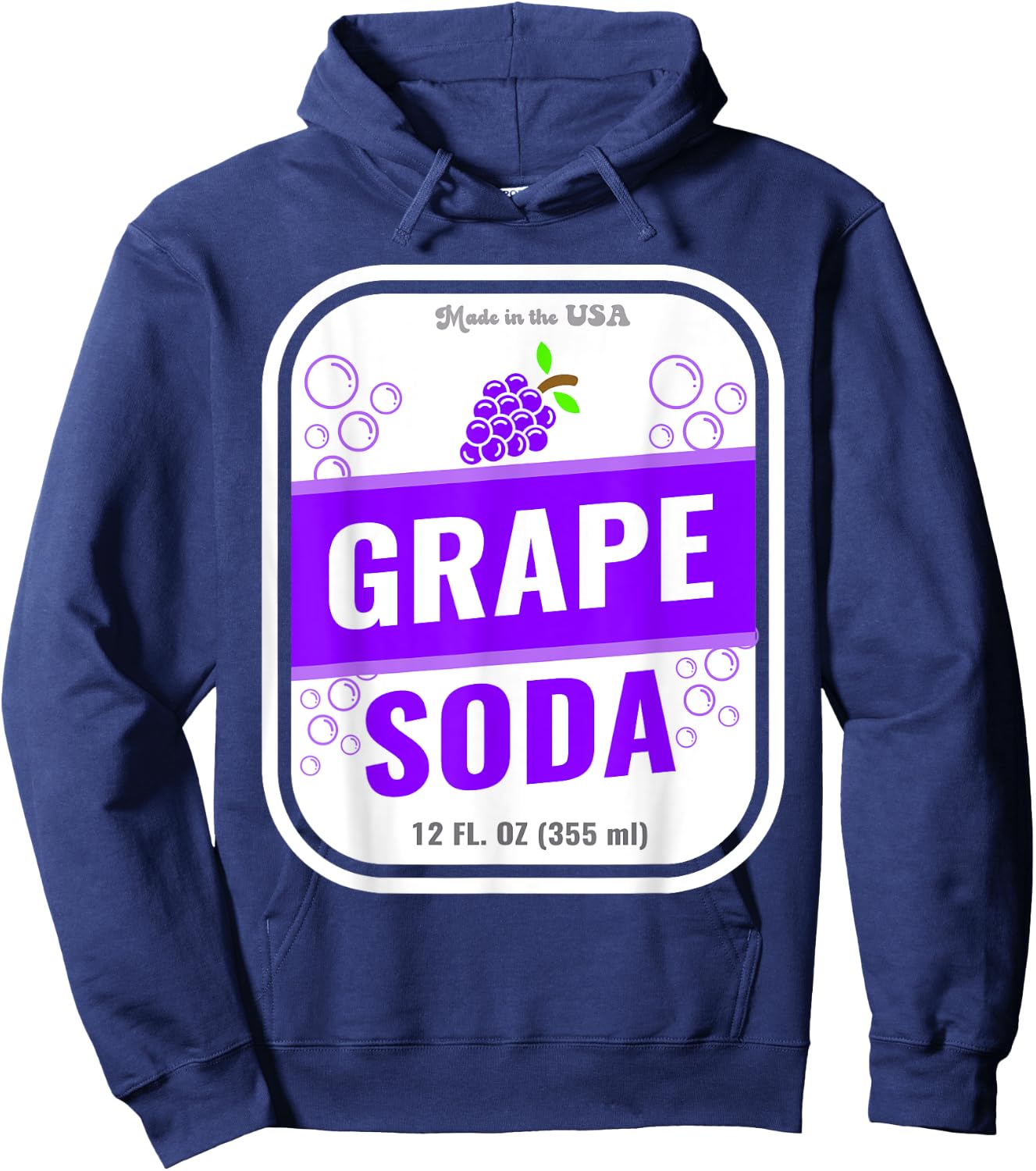 Halloween Costume Grape Soda Unique Group Costume Idea Hoodie - Hoodie | Navy