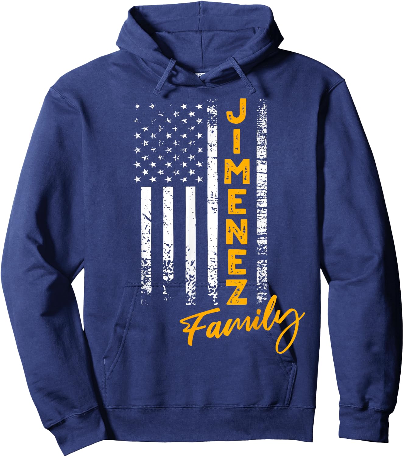 Jimenez Surname American Jimenez Last Name Jimenez Hoodie - Hoodie | Navy