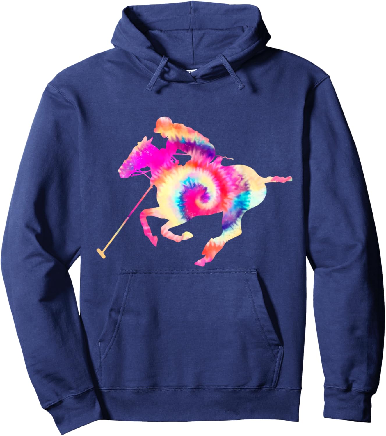 Polo Players Horseback Riding Horse Equestrian Sports Hoodie - Hoodie | Navy