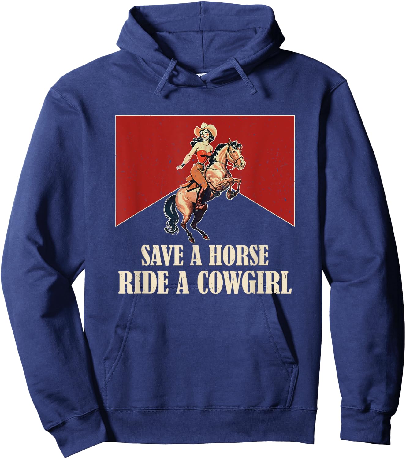 Lesbian Subtle WLW Ride A Cowgirl Queer Gay Pride Month Hoodie - Hoodie | Navy