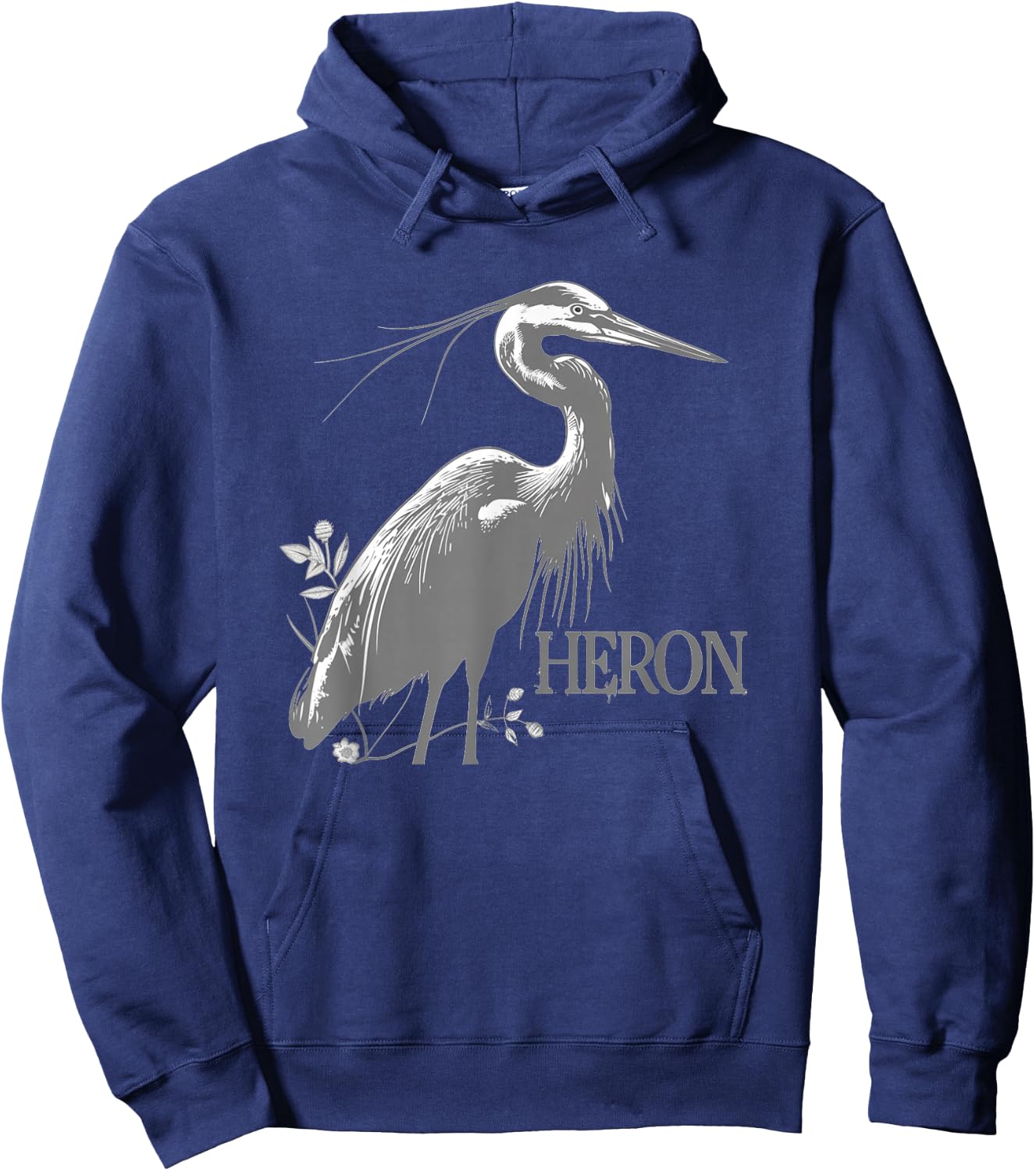 Awesome Heron Costume for Birds and Herons Lovers Hoodie - Hoodie | Navy