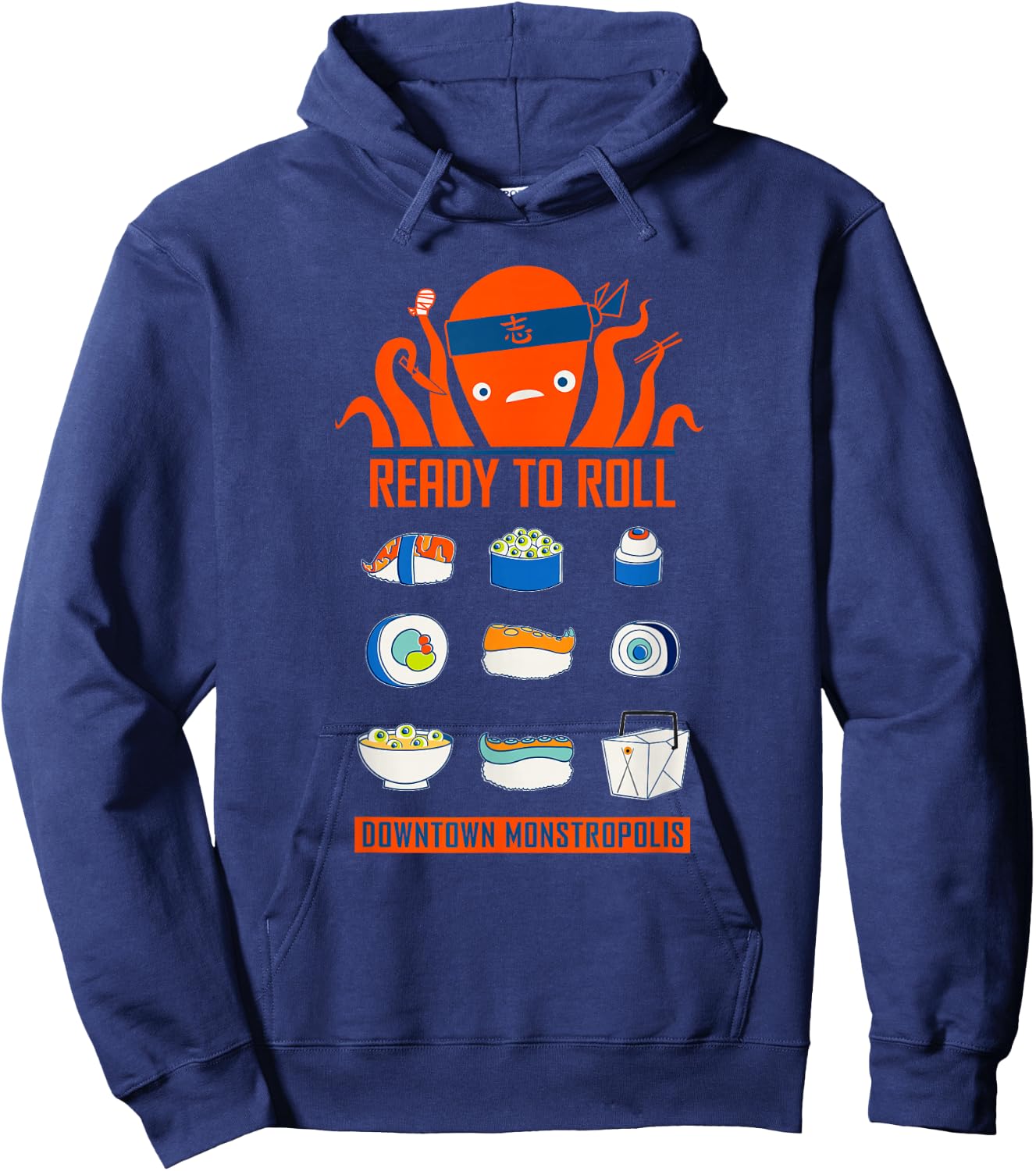 Disney and Pixar's Monsters, Inc. Harryhausen's Sushi Hoodie - Hoodie | Navy