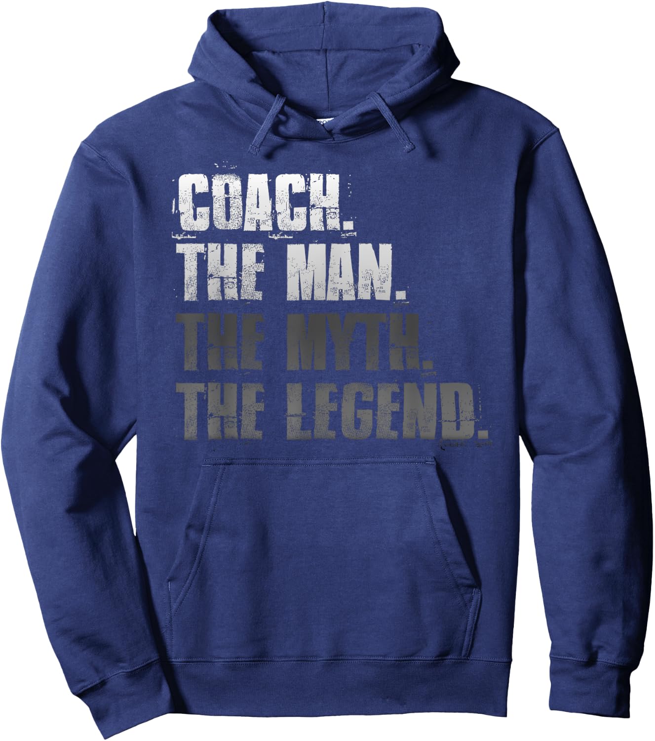Coach The Man The Myth The Legend Motivational Sports Hoodie - Hoodie | Navy