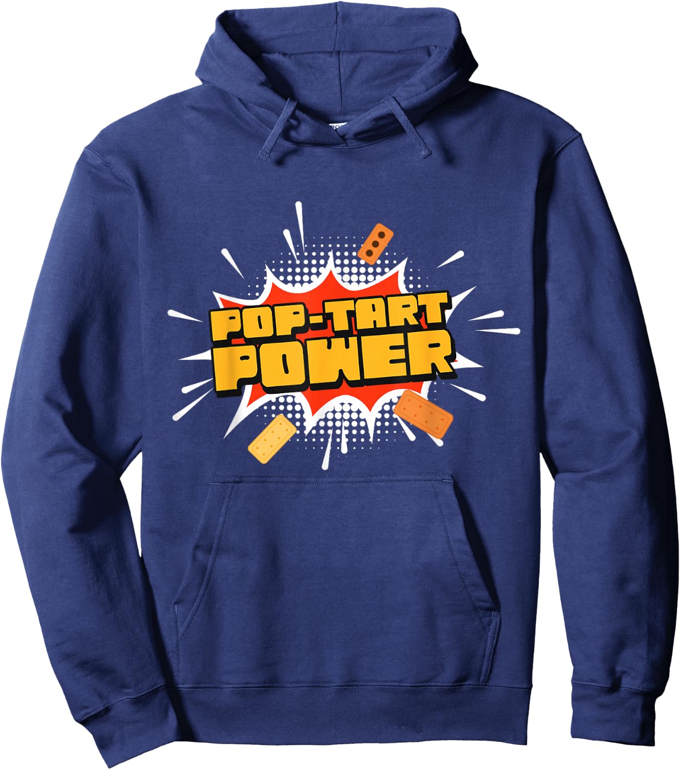 Pop-Tart Power Frosted Toaster Pastry Gym Fitness Hoodie - Hoodie | Navy