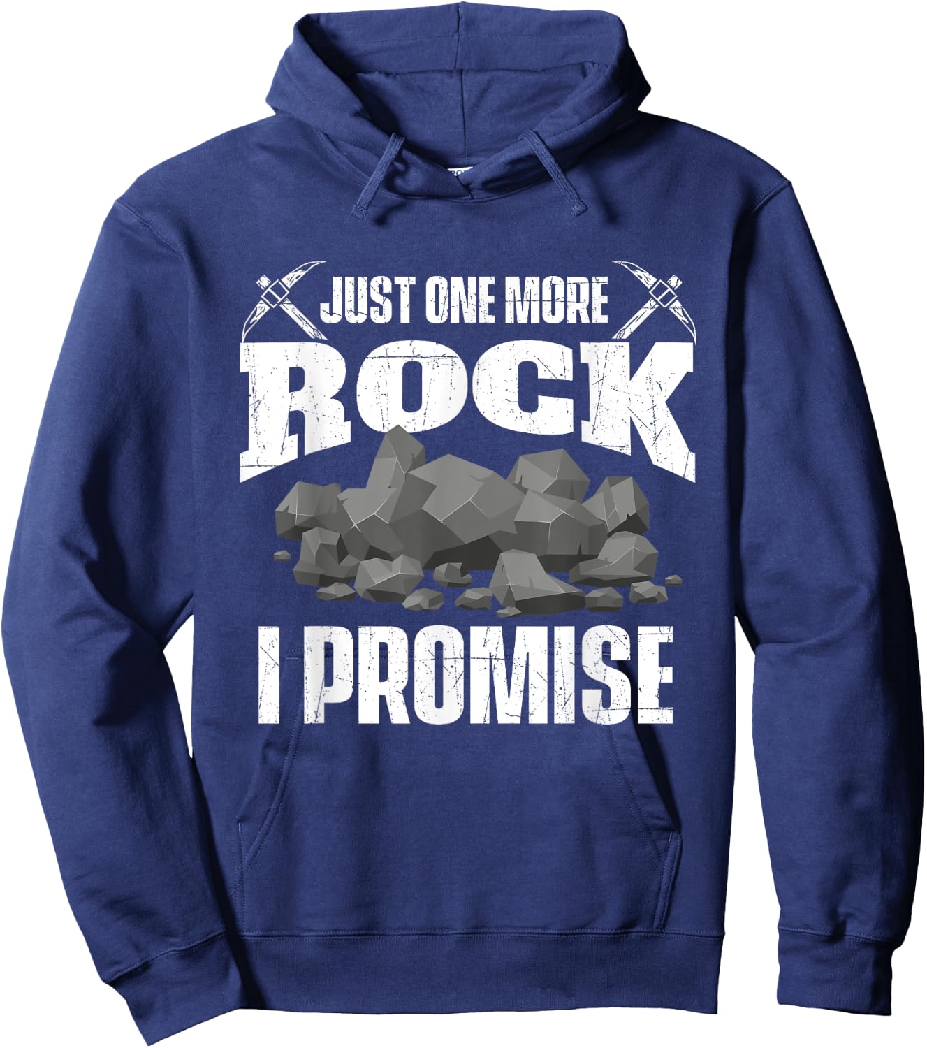 Just One More Rock - Rock Collector Geode Hunter Geology Hoodie - Hoodie | Navy