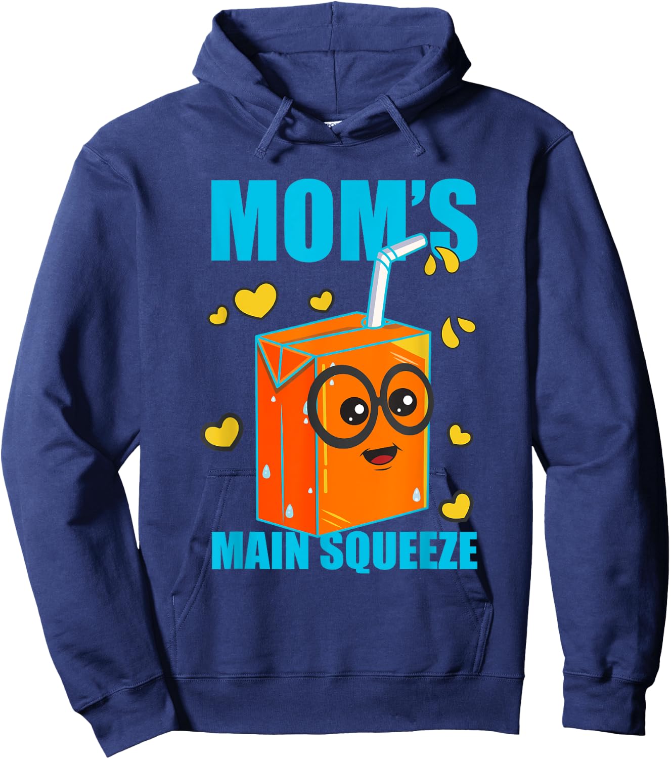 Cute Funny Moms Main Squeeze Funny Juicebox Boy Girl Toddler Hoodie - Hoodie | Navy